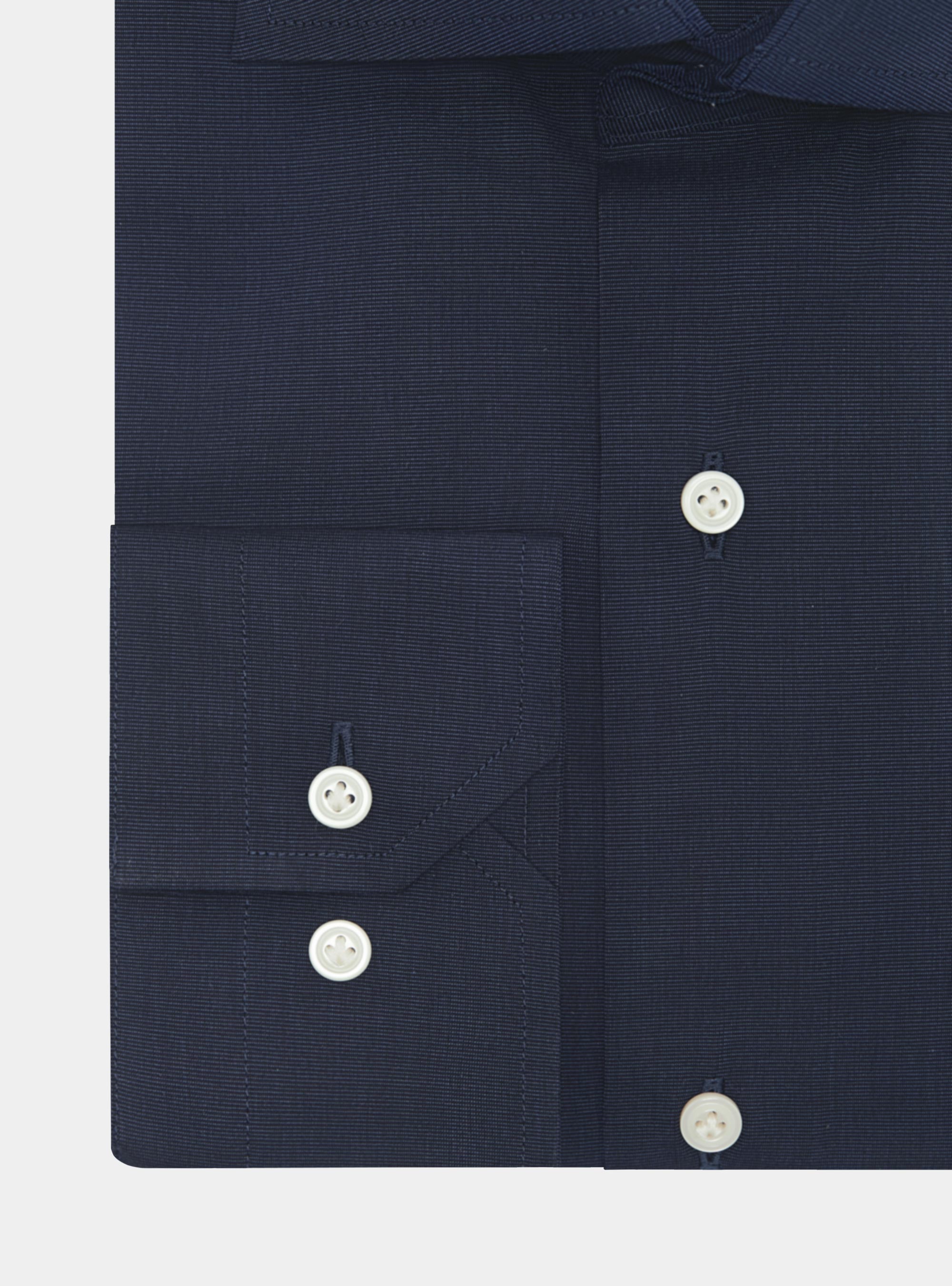 Cotton fil a fil shirt, NAVY BLUE