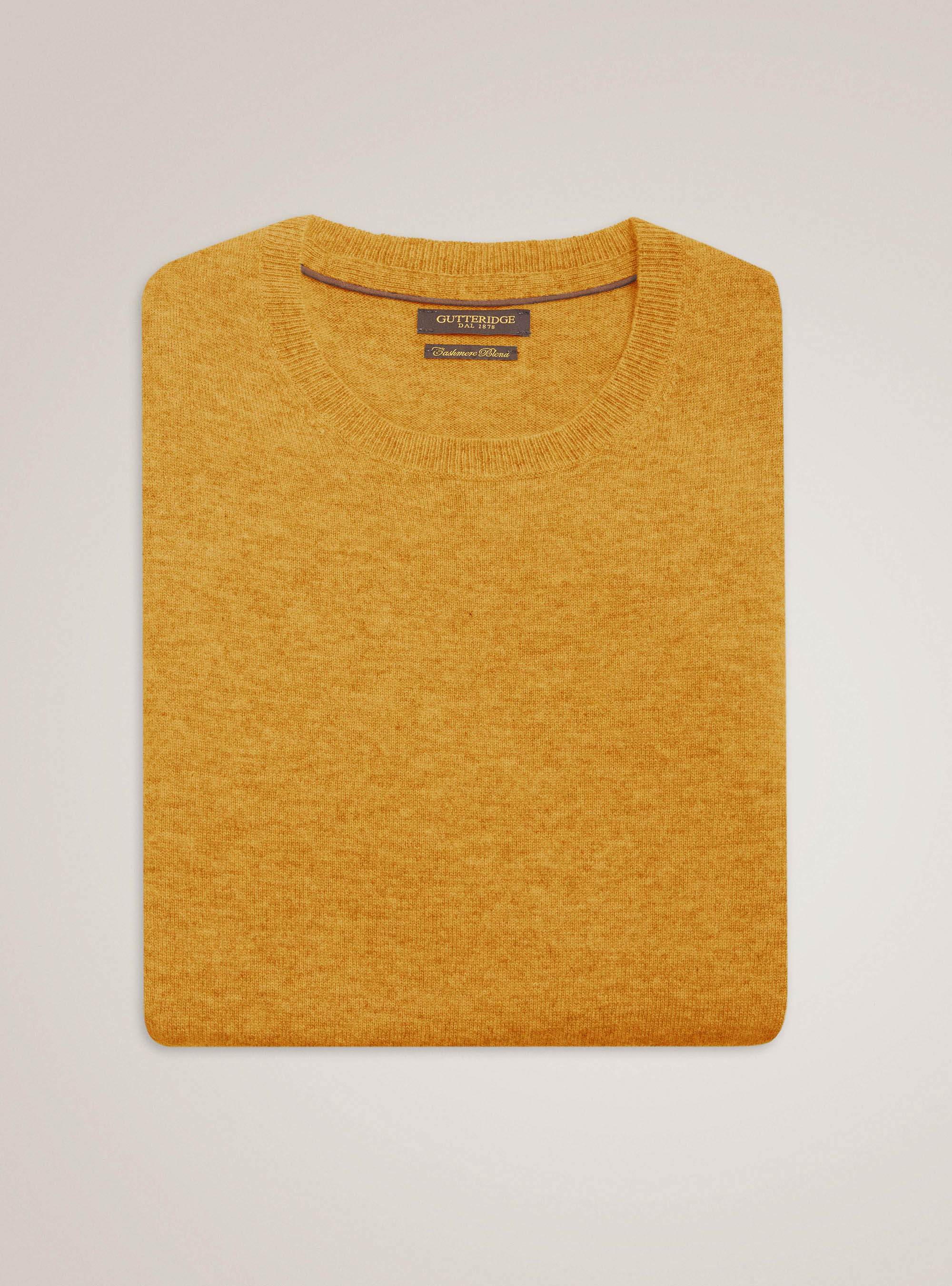 Maglia girocollo in lana lambswool e cashmere