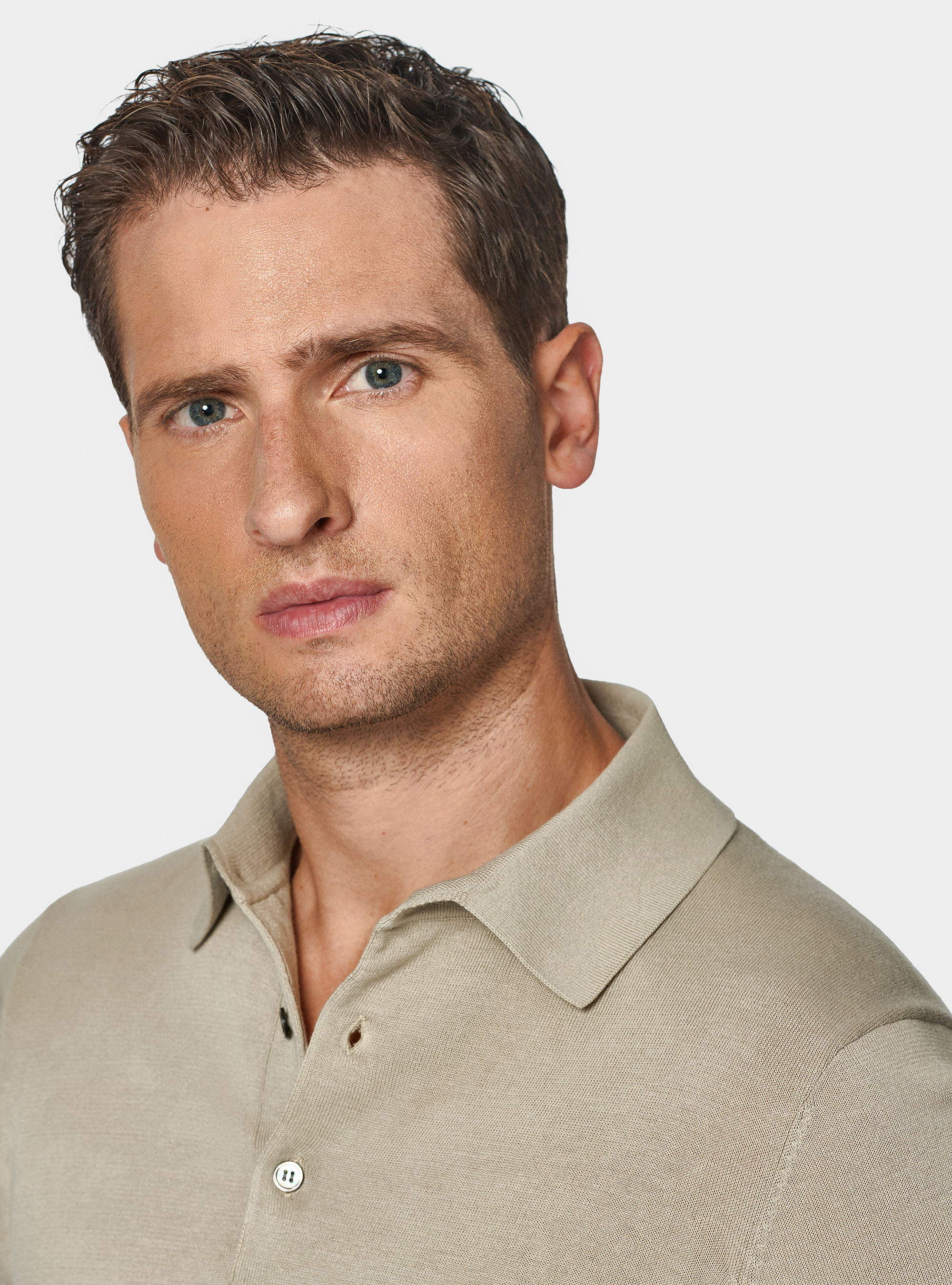 Polo de punto de algodón extrafino, ARENA