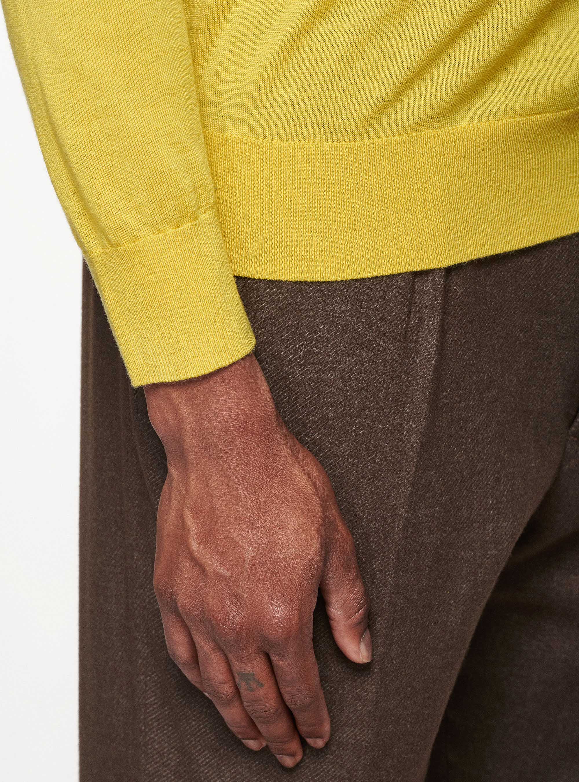 Dolcevita in pura lana merino, 0711C OCRA