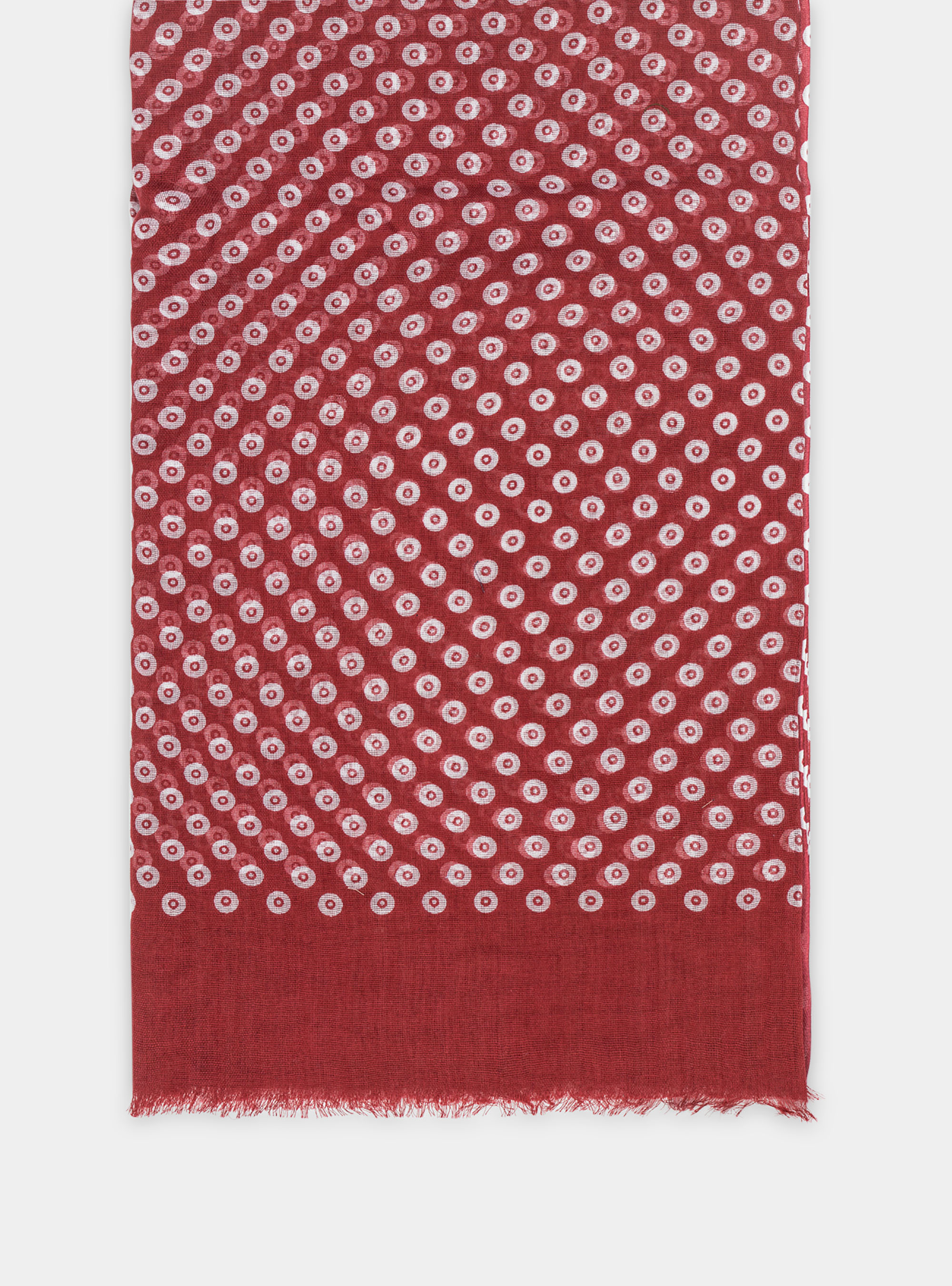 Echarpe en coton de fantaisie, ROUGE