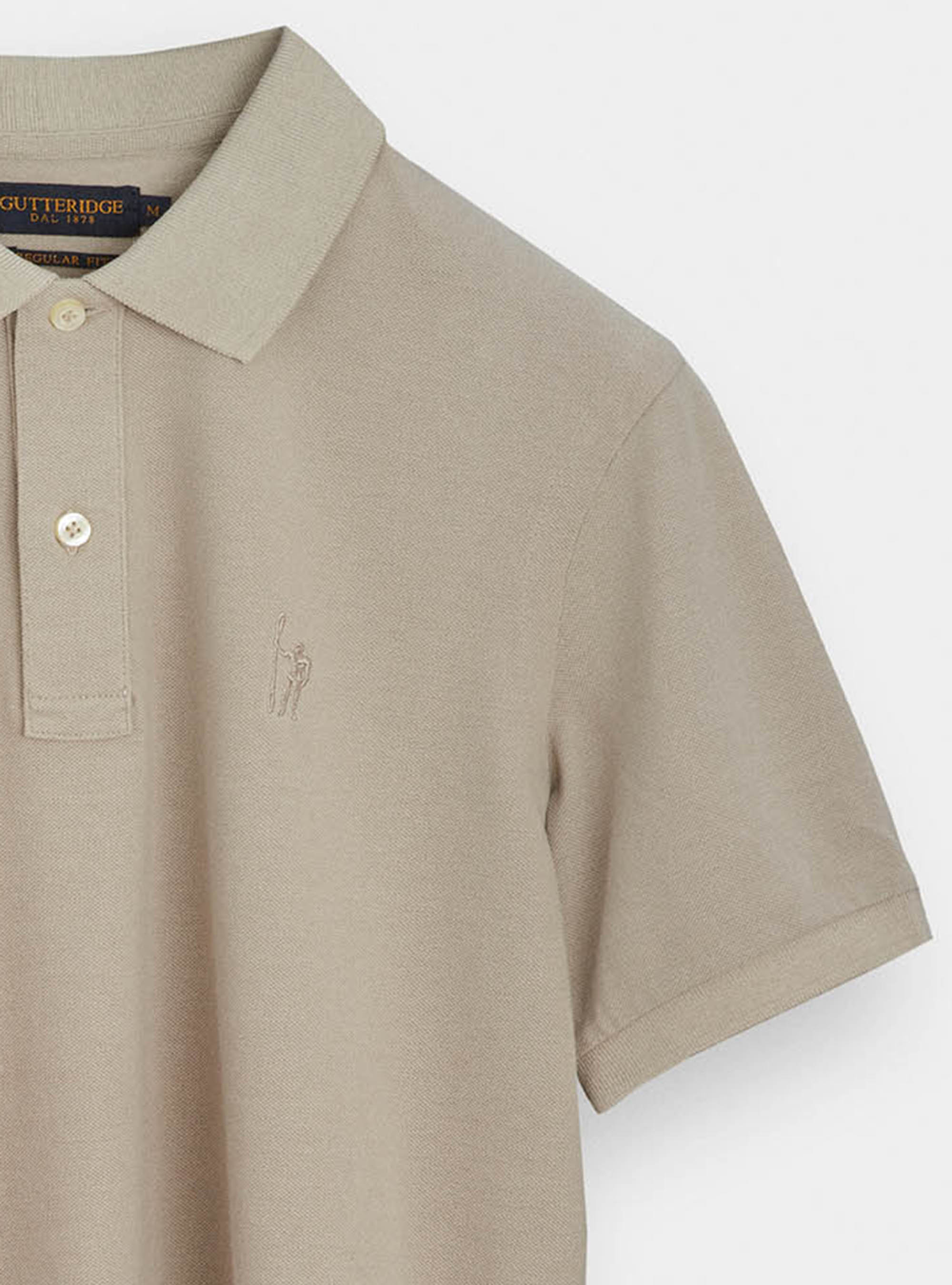 Polo cl&aacute;sico de piqu&eacute;, CRUDO