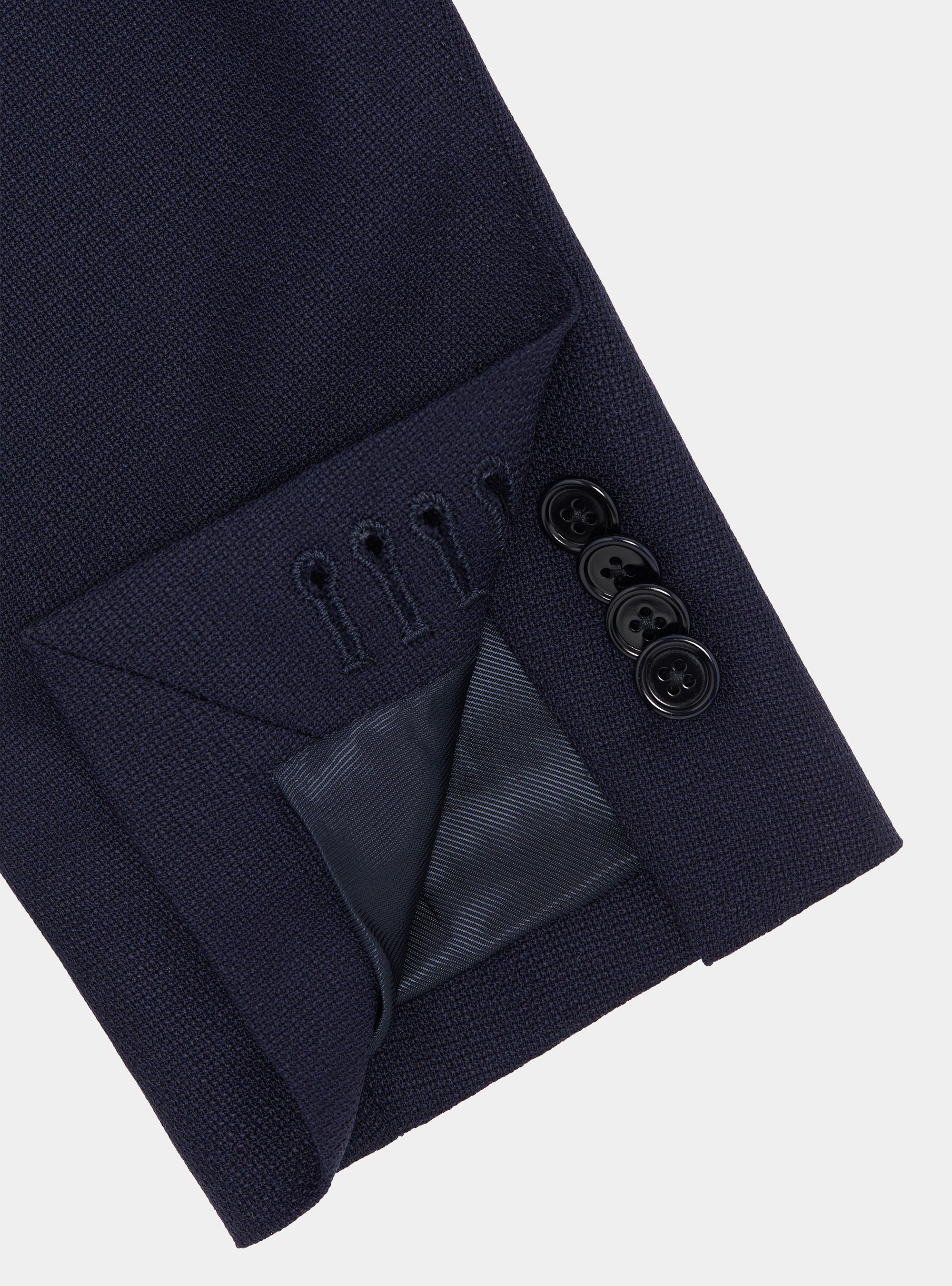 Jacke aus reiner Wolle, NAVY 0218C