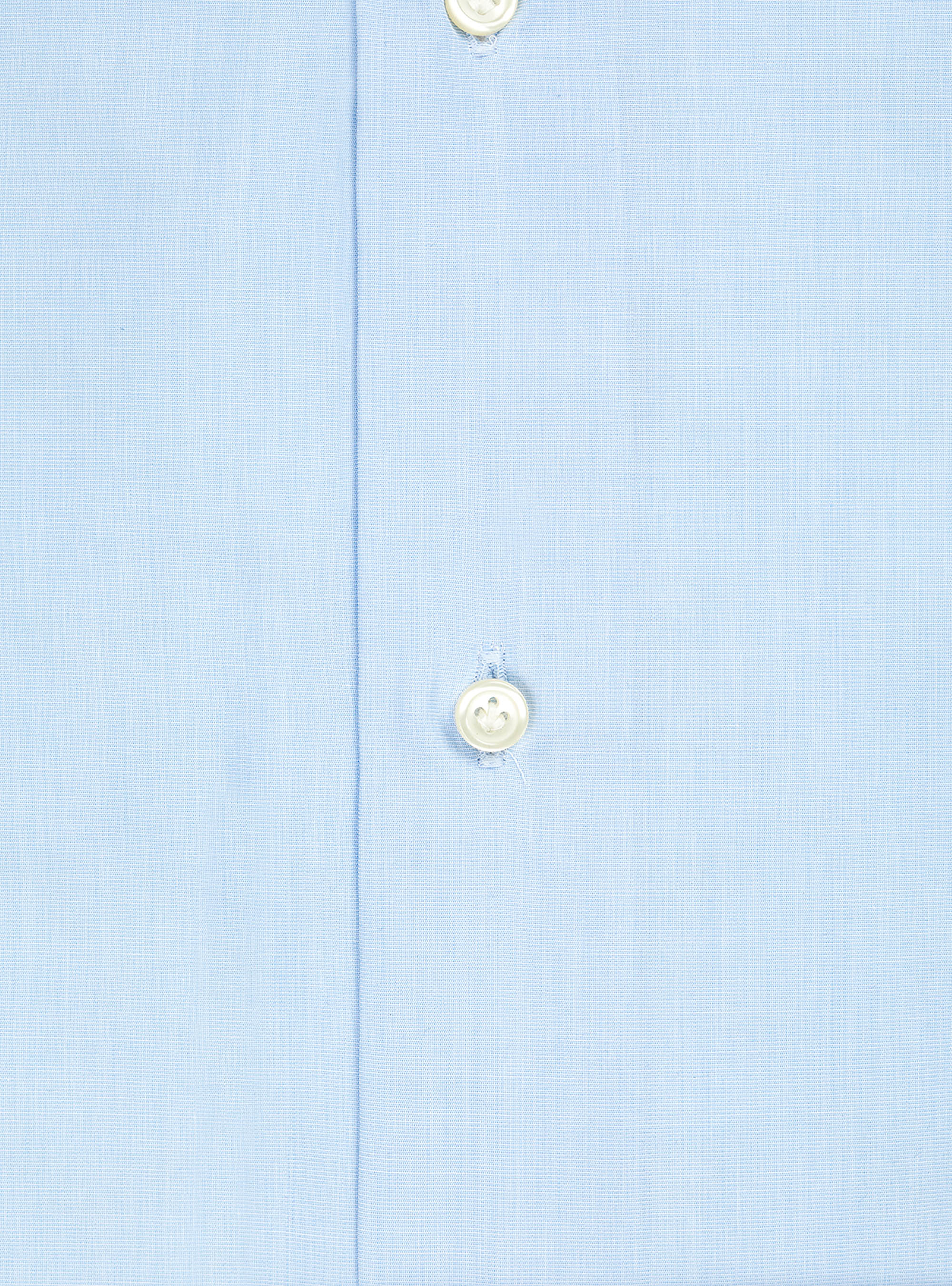 Camicia con collo francese in fil a fil, CELESTE