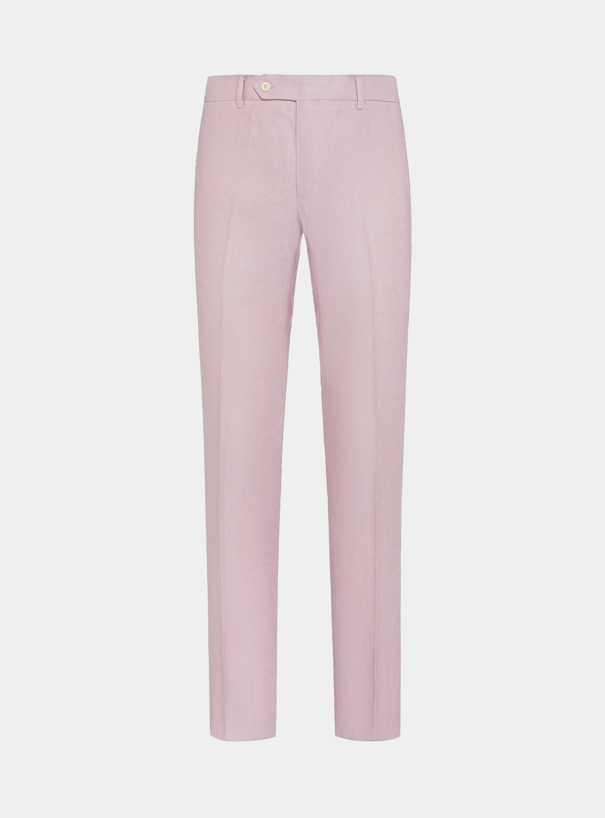 Pantaloni in puro lino, 0441C ROSA SCURO