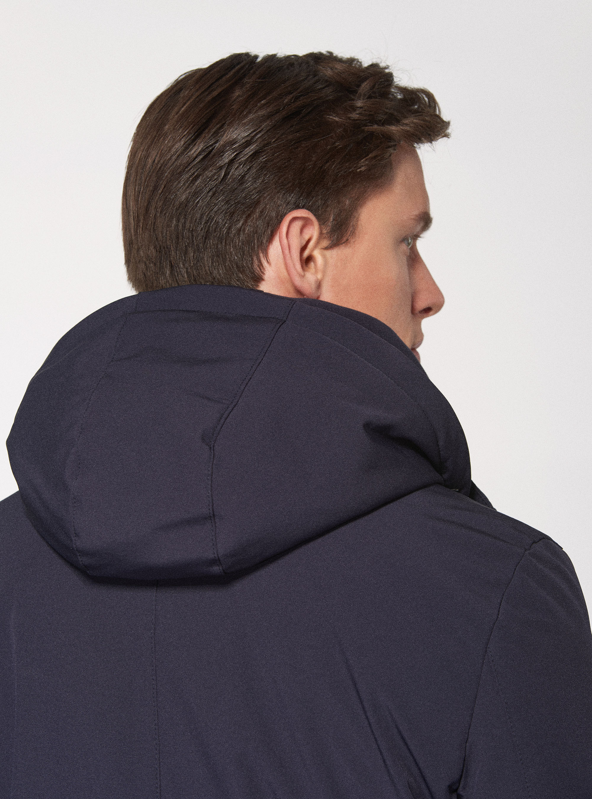 Giubbino tecnico con cappuccio, BLU NAVY