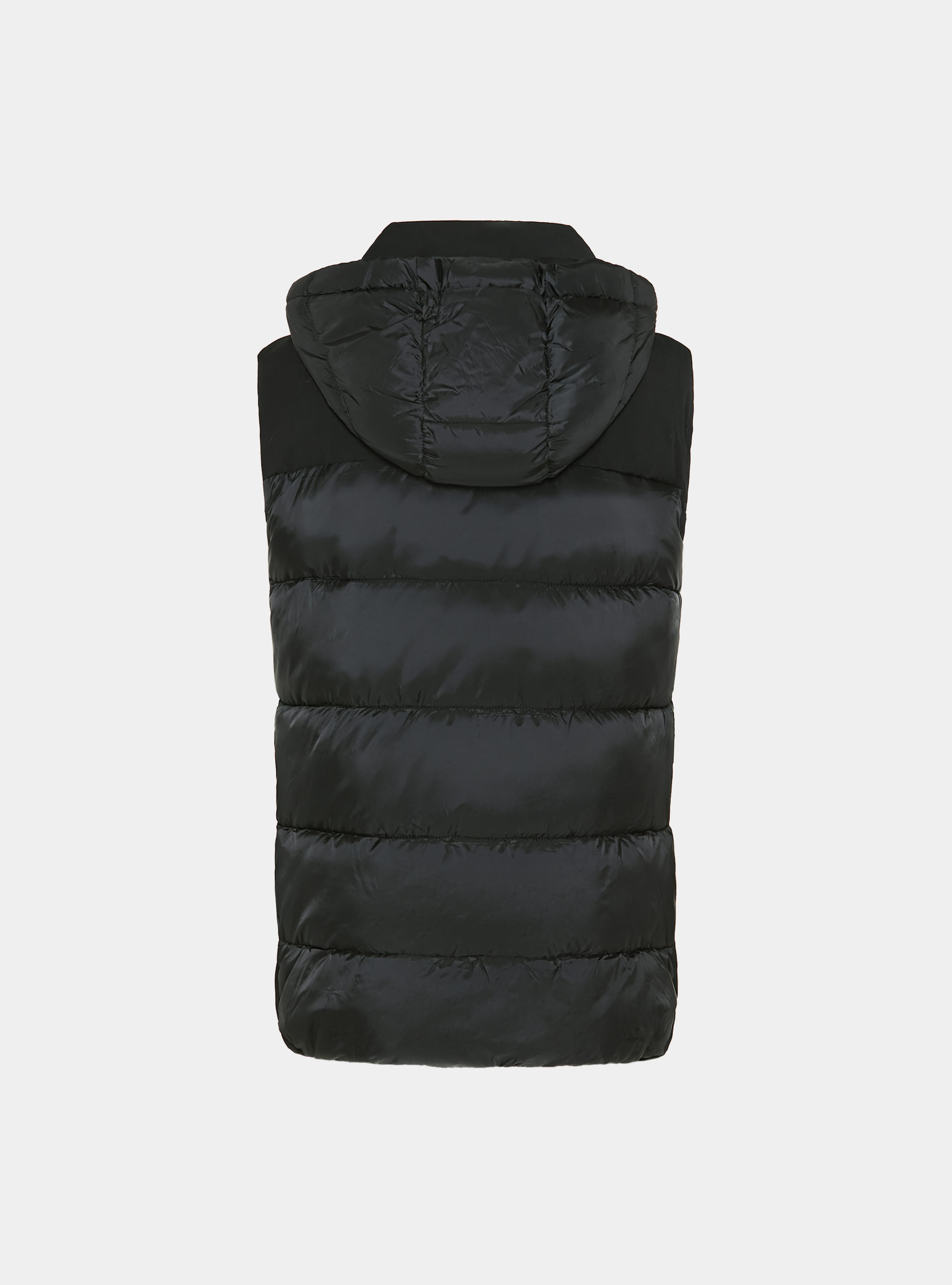 Smanicato imbottito con cappuccio, NERO