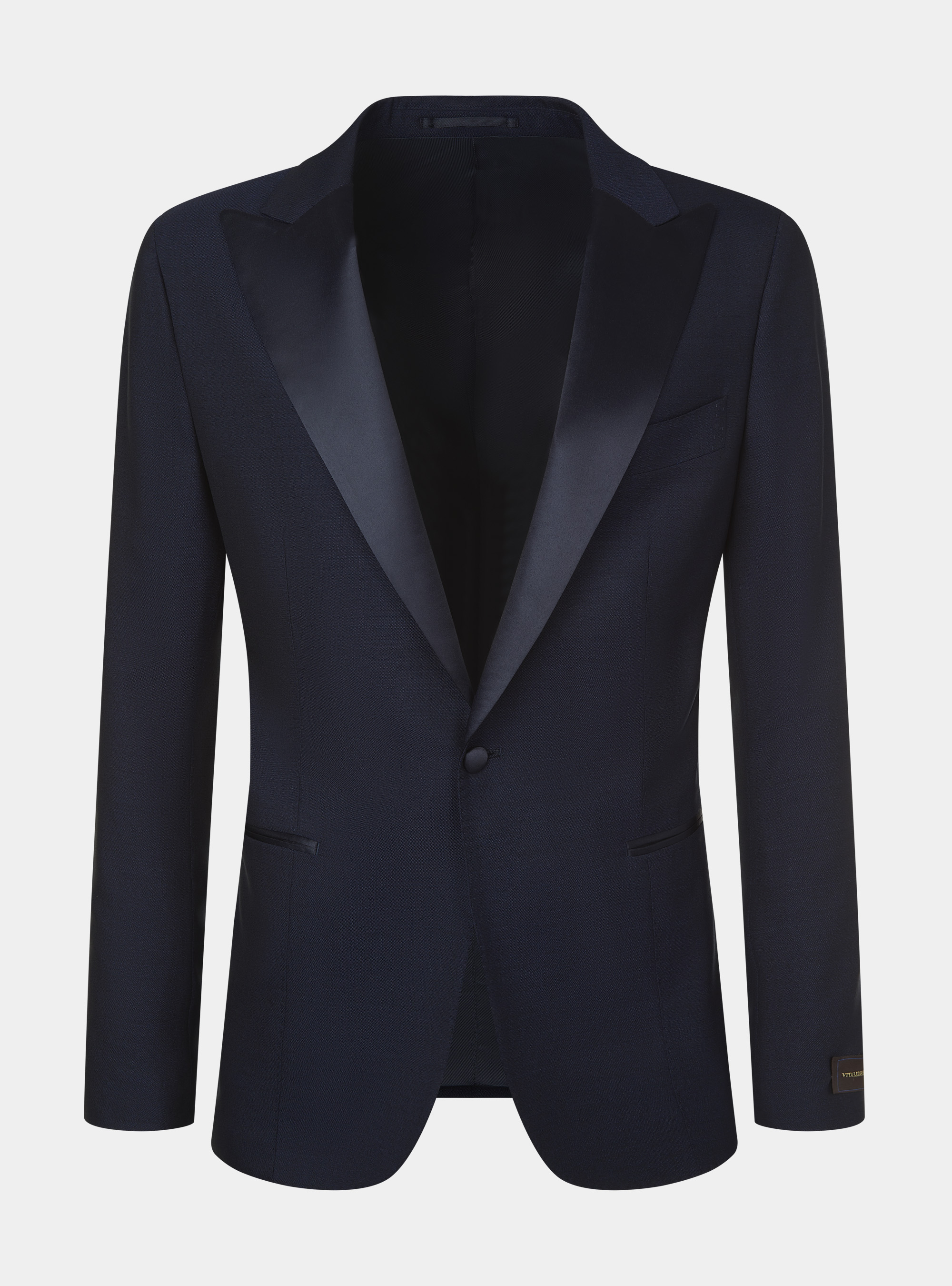 Pure wool tuxedo blazer Vitale Barberis Canonico, NAVY BLUE