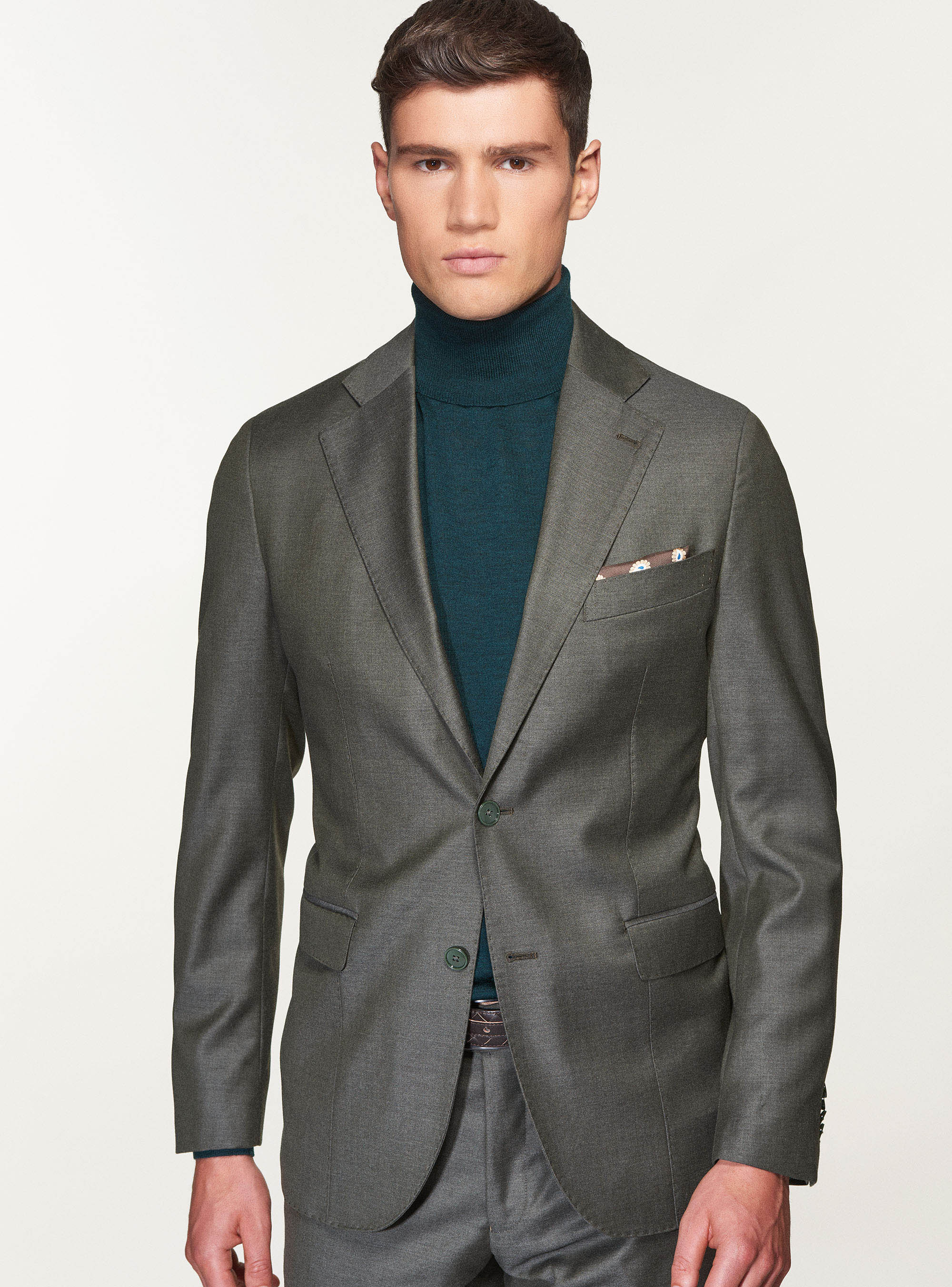 Giacca per abito in pura lana superfine 110's Vitale Barberis Canonico, VERDE