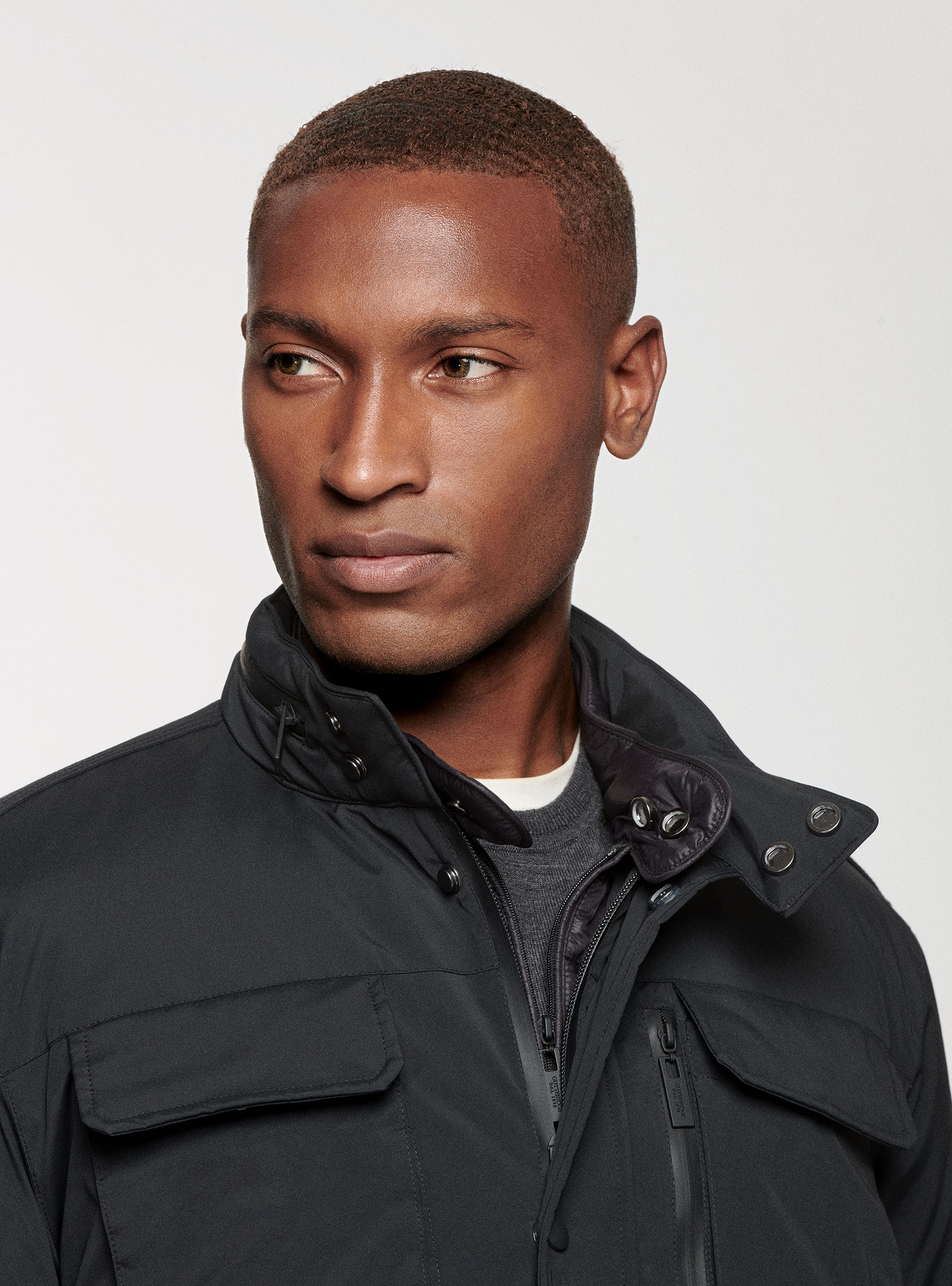 Field jacket imbottita, NERO