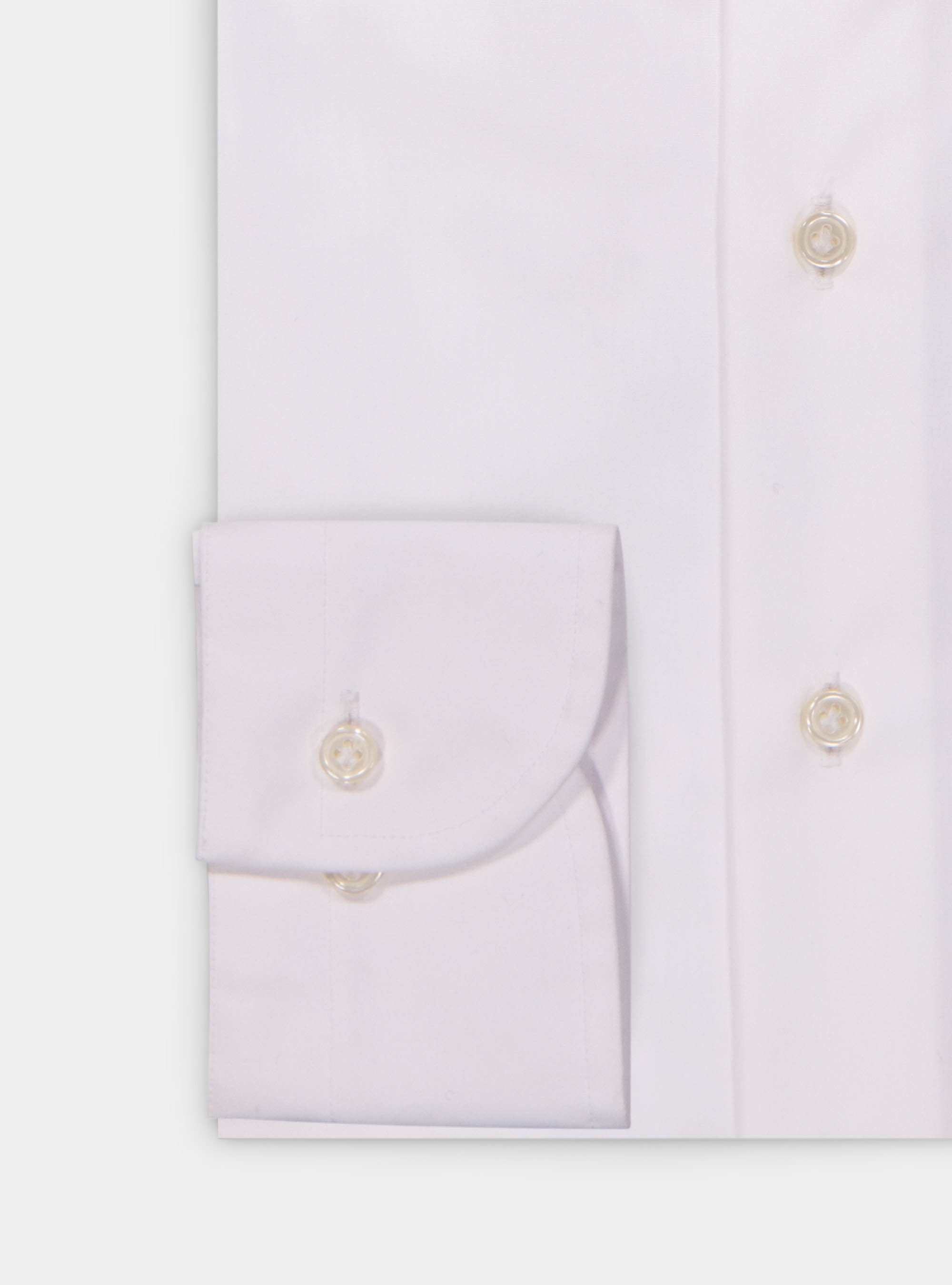 Camicia comfort fit classica in fil a fil di cotone no iron, BIANCO