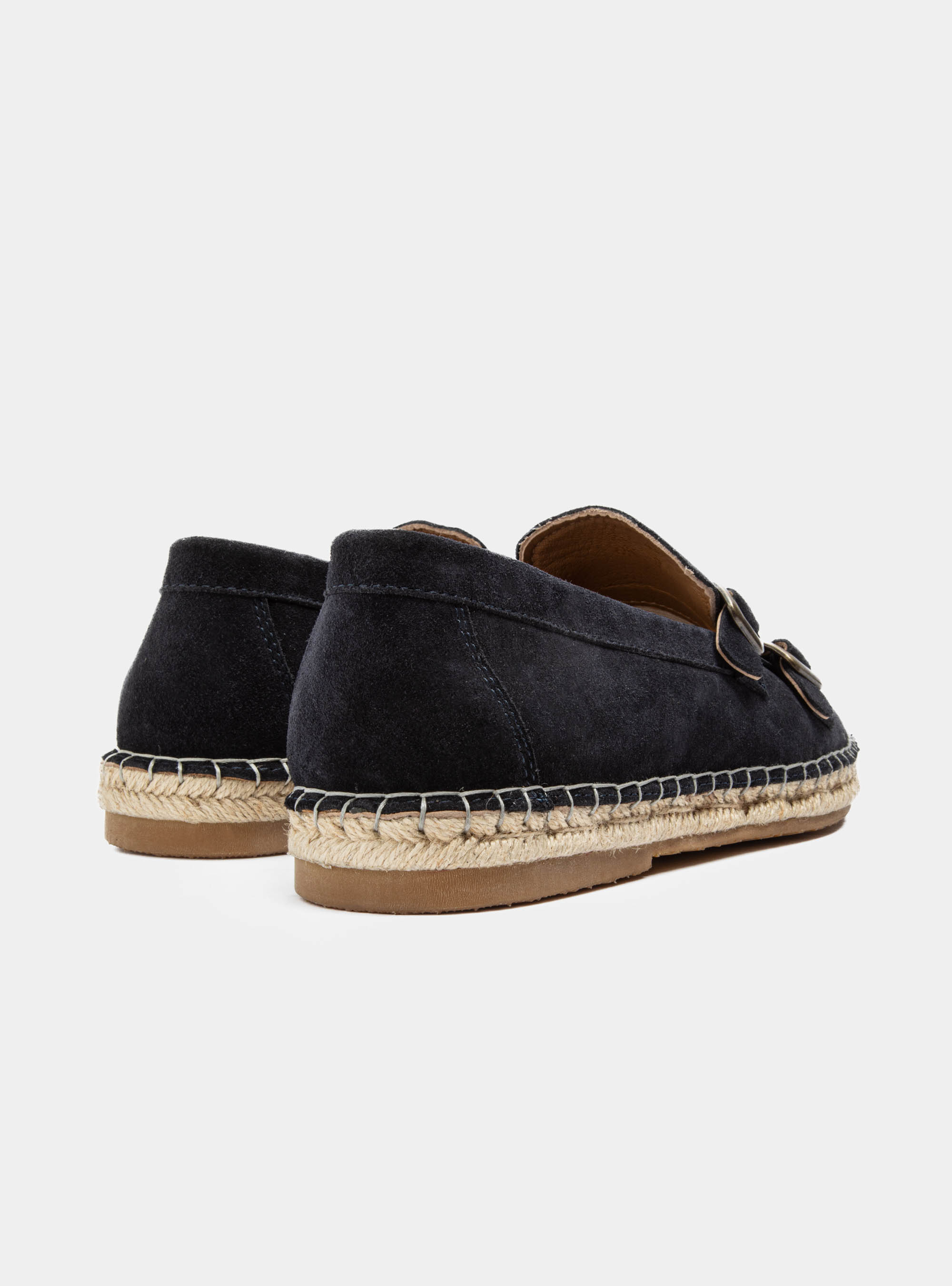 Espadrilles mit doppelter Schnalle, NAVY 0218C