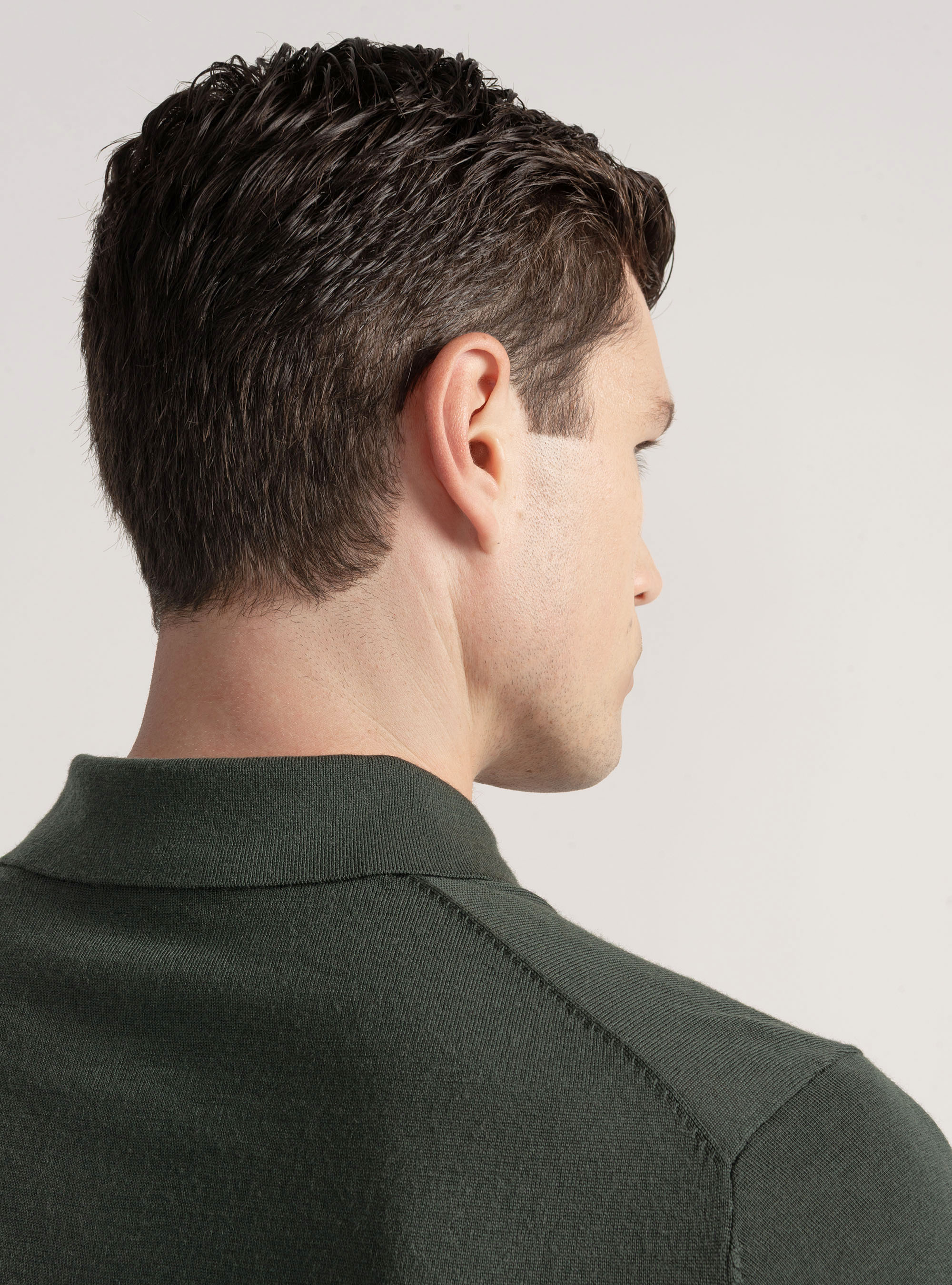 Polo de lana merina extrafina, MILITARE 0609C