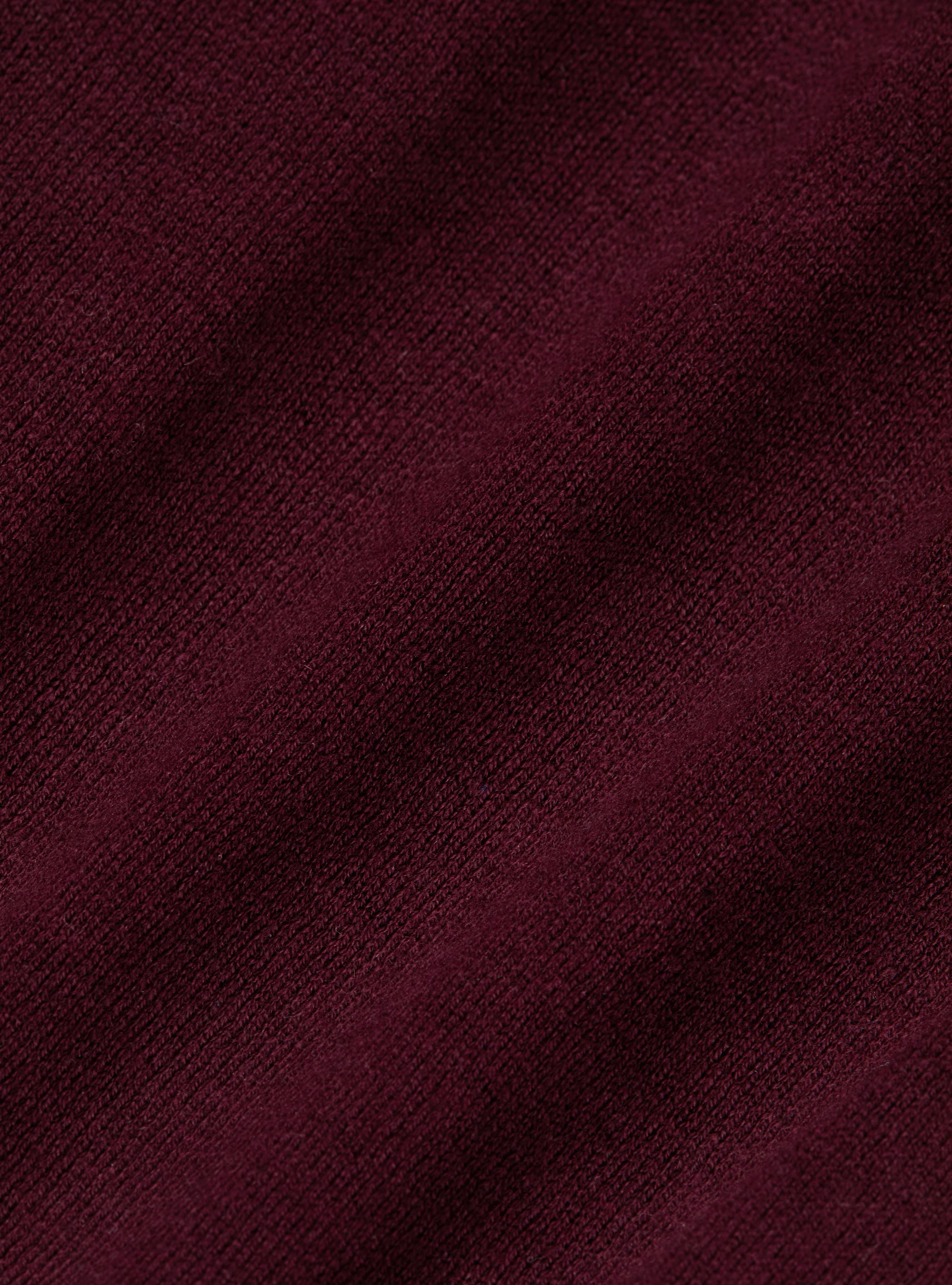Dolcevita in cotone seta e cashmere, BORDEAUX