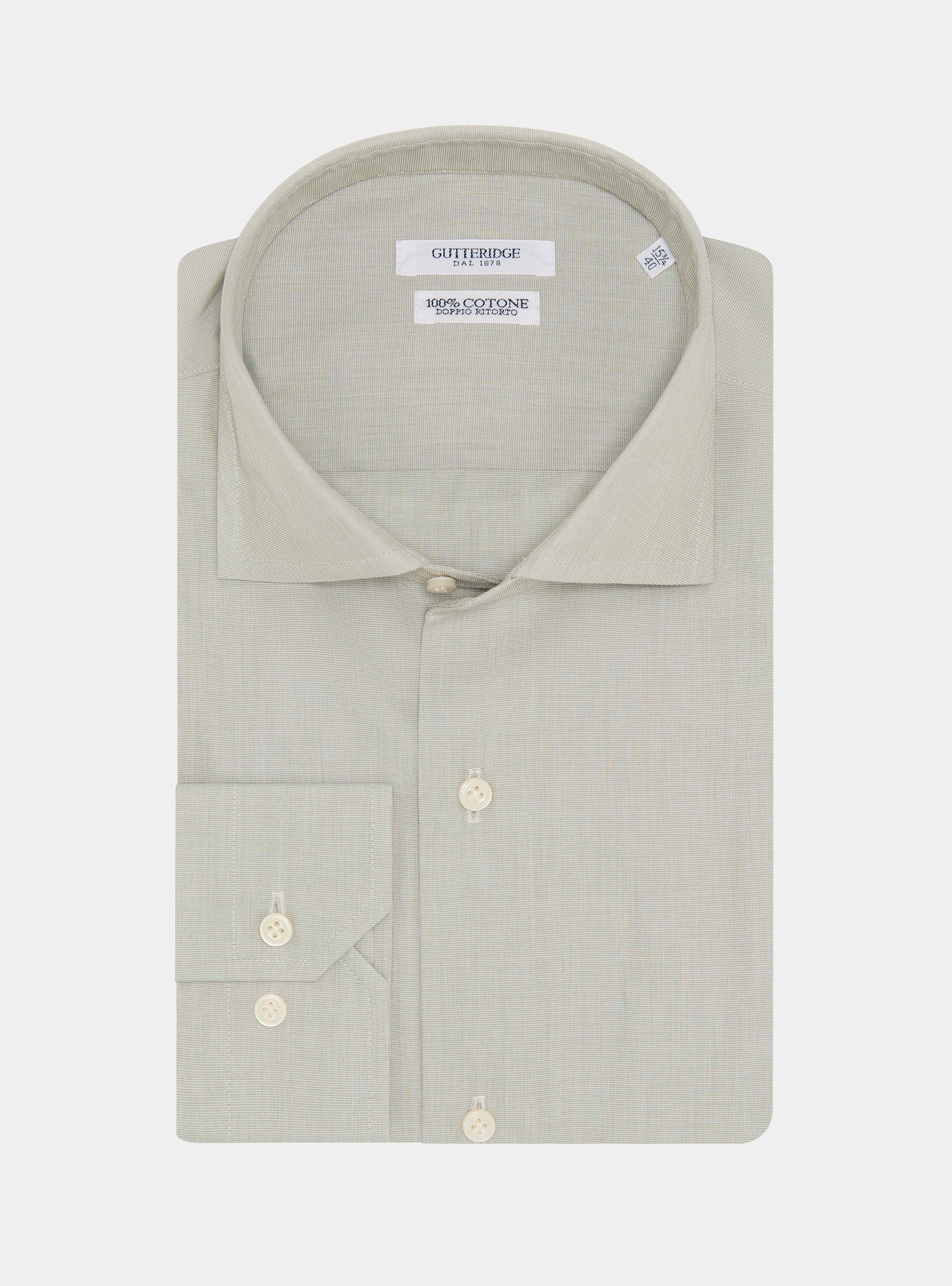 Chemise en coton fil &agrave; fil, SALVIA 0602C