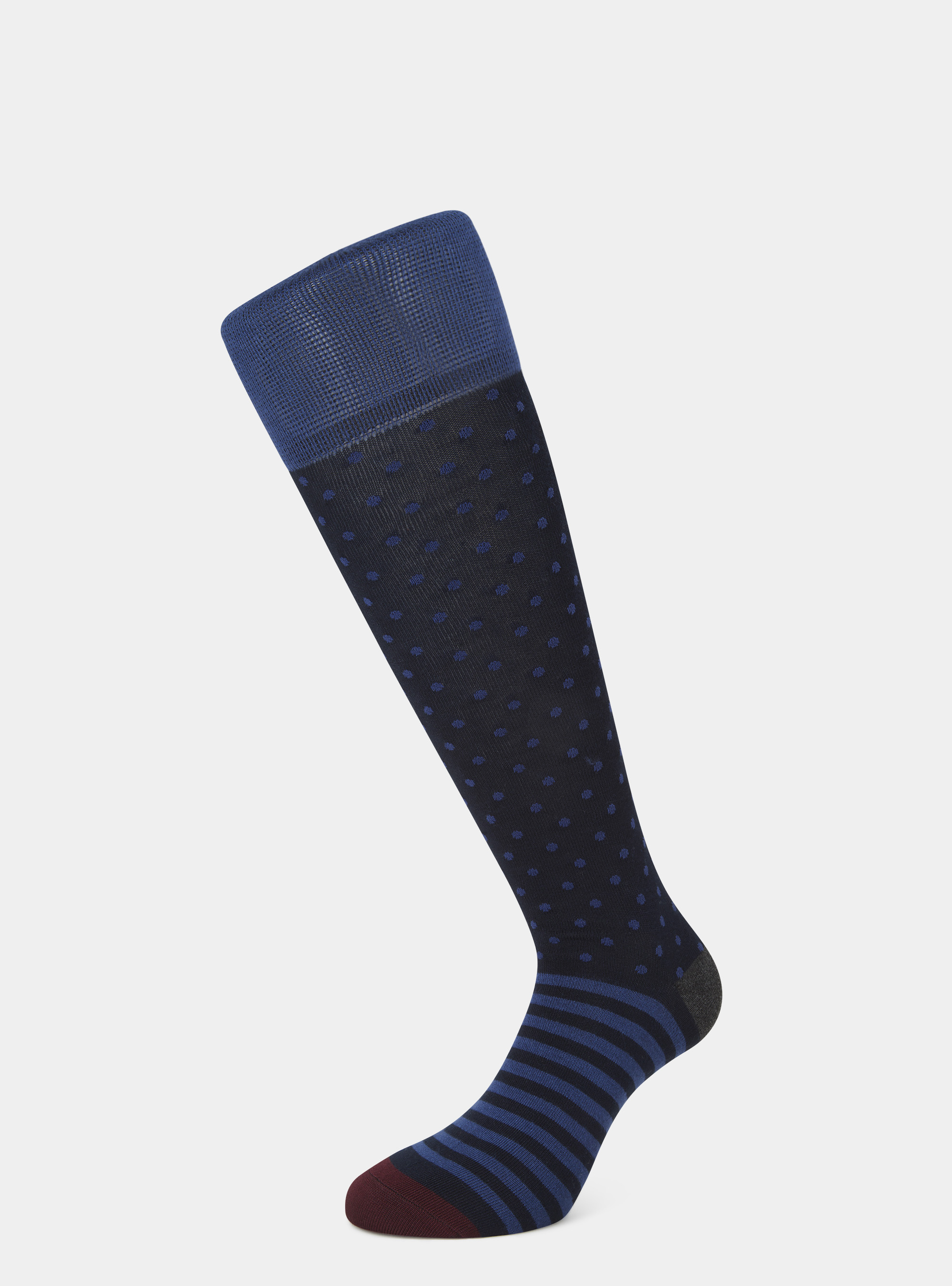 Calza lunga a pois e righe, INCHIOSTRO