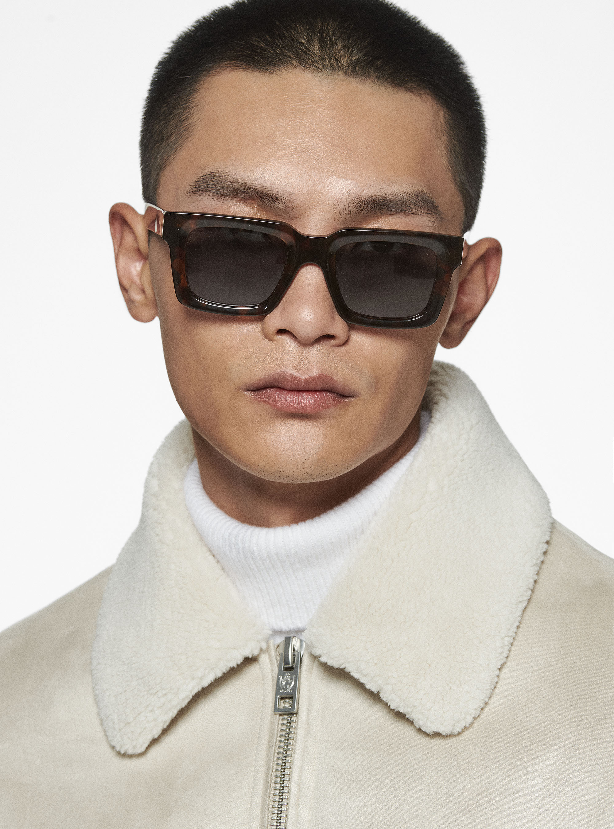 Montone effetto suede, PANNA