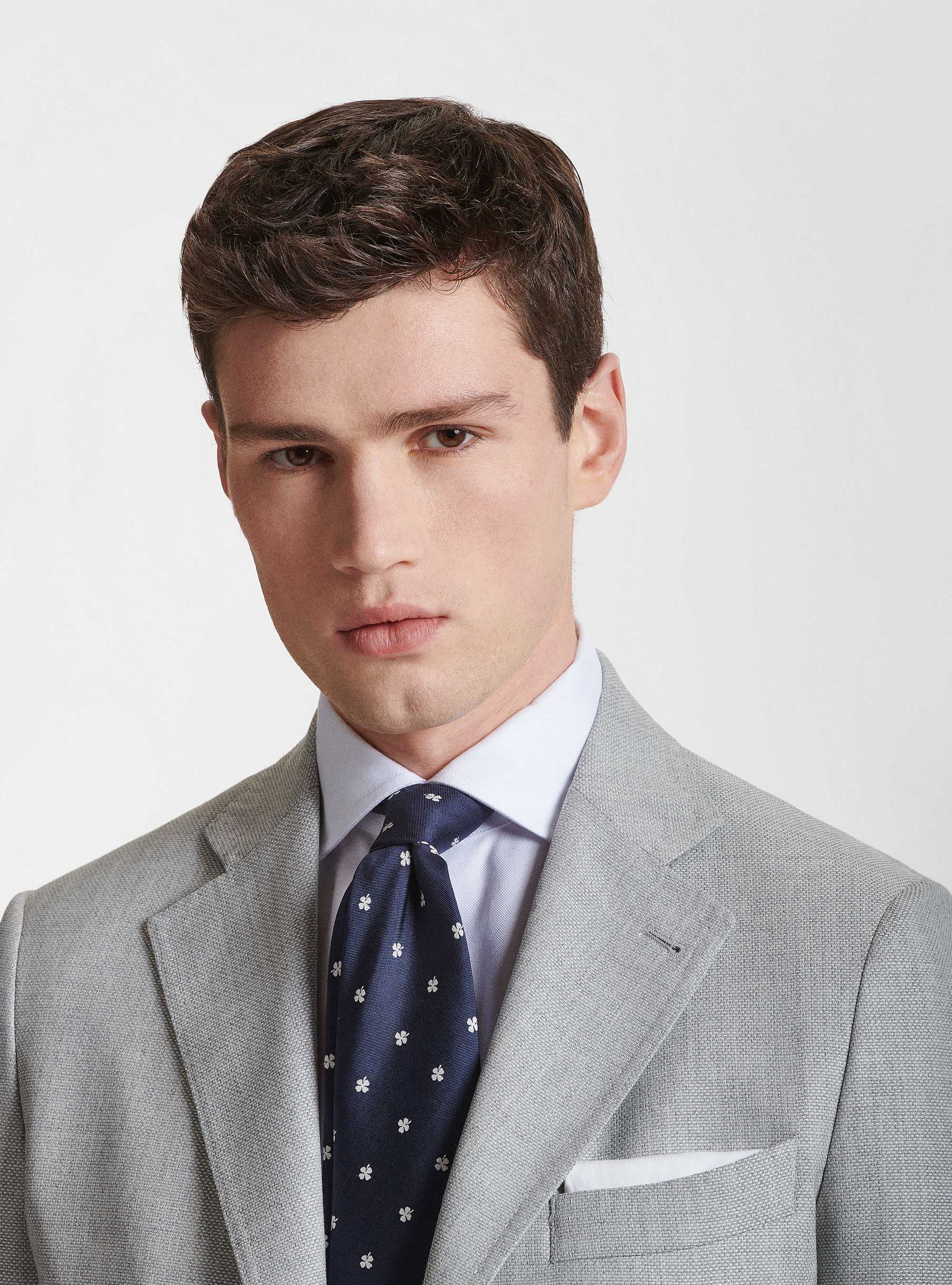 Americana de lana Vitale Barberis Canonico, GRIS CLARO JASPEADO