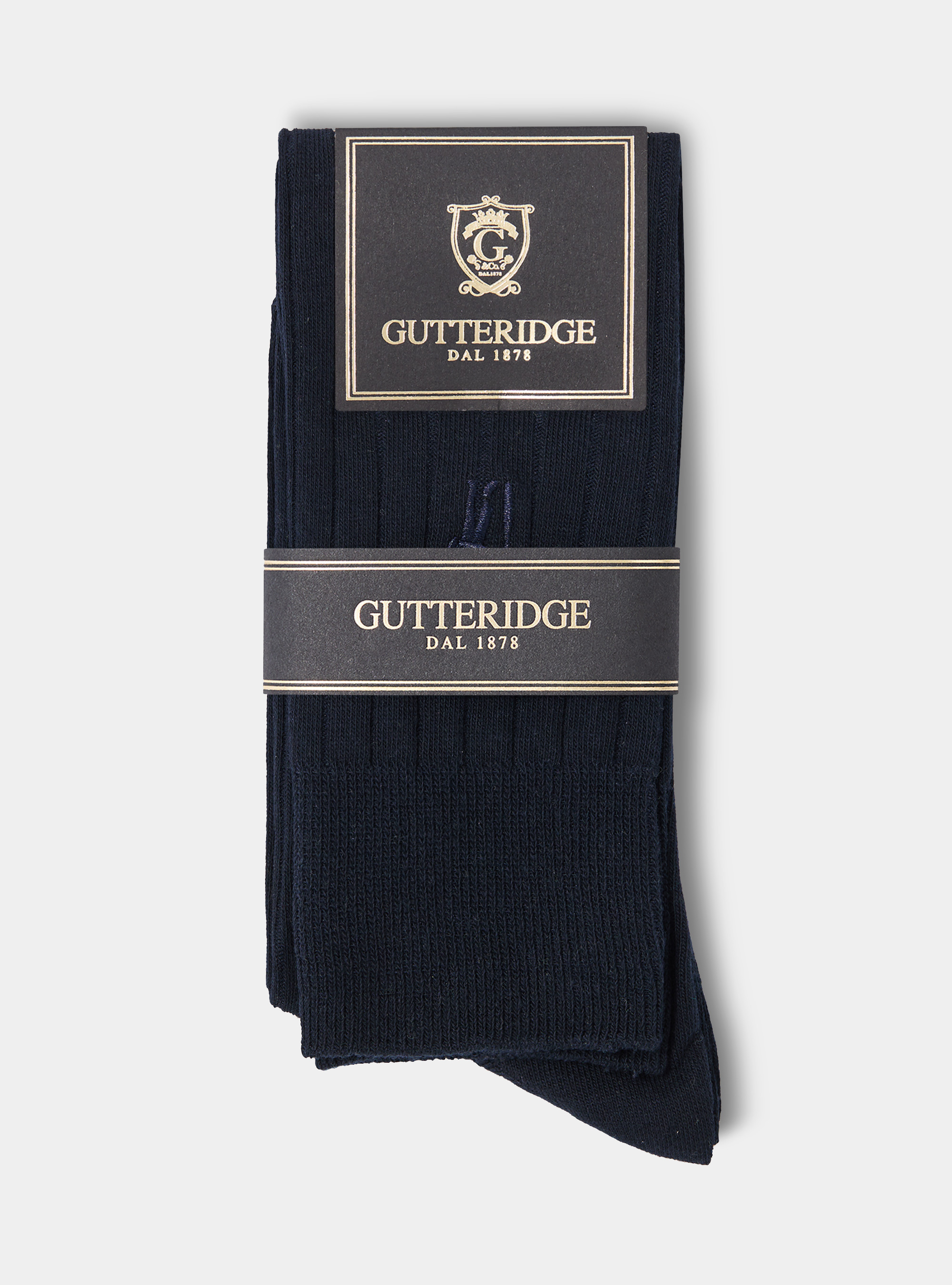 Calzini a costina con ricamo