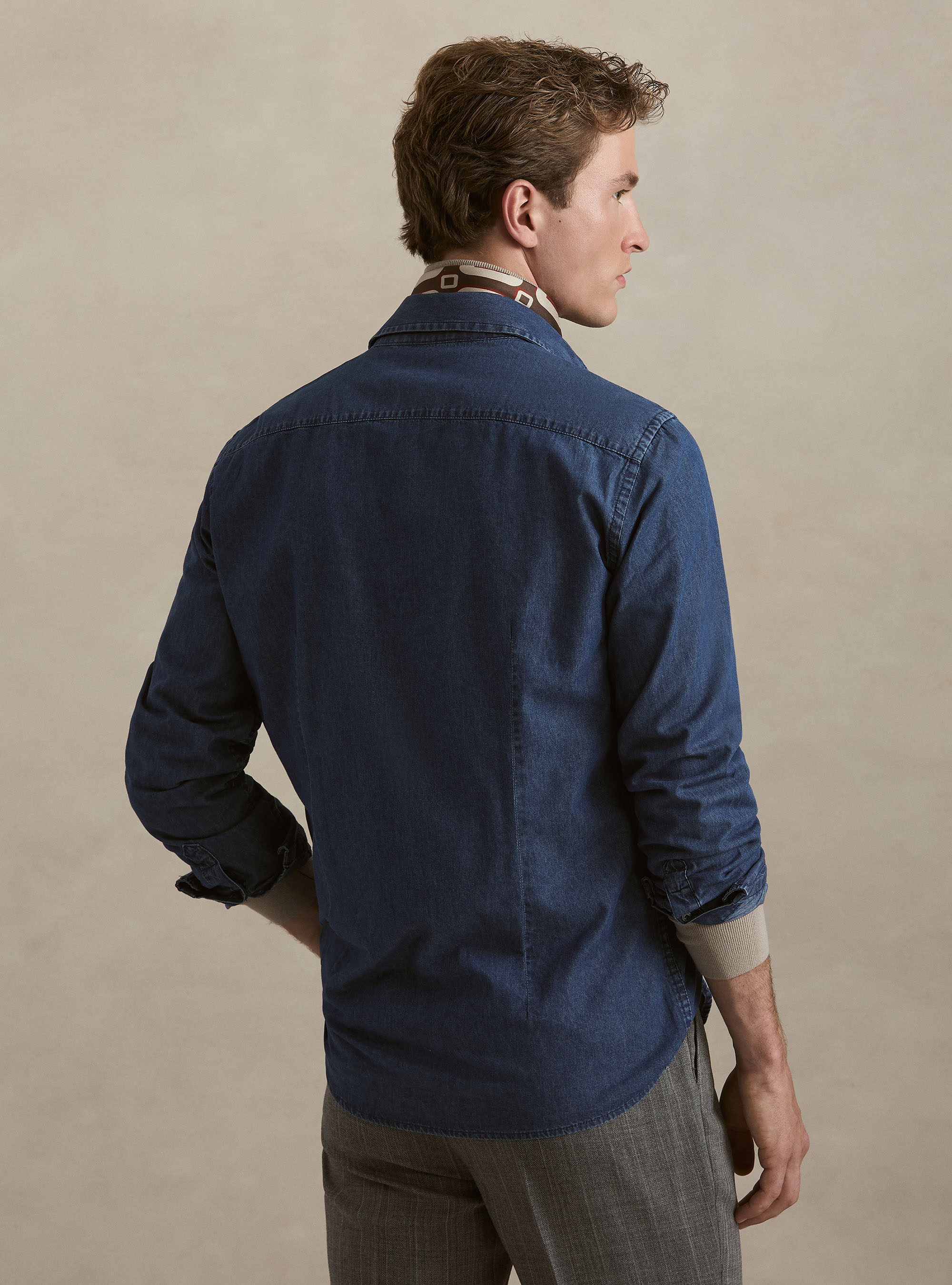 Camicia in denim, BLU
