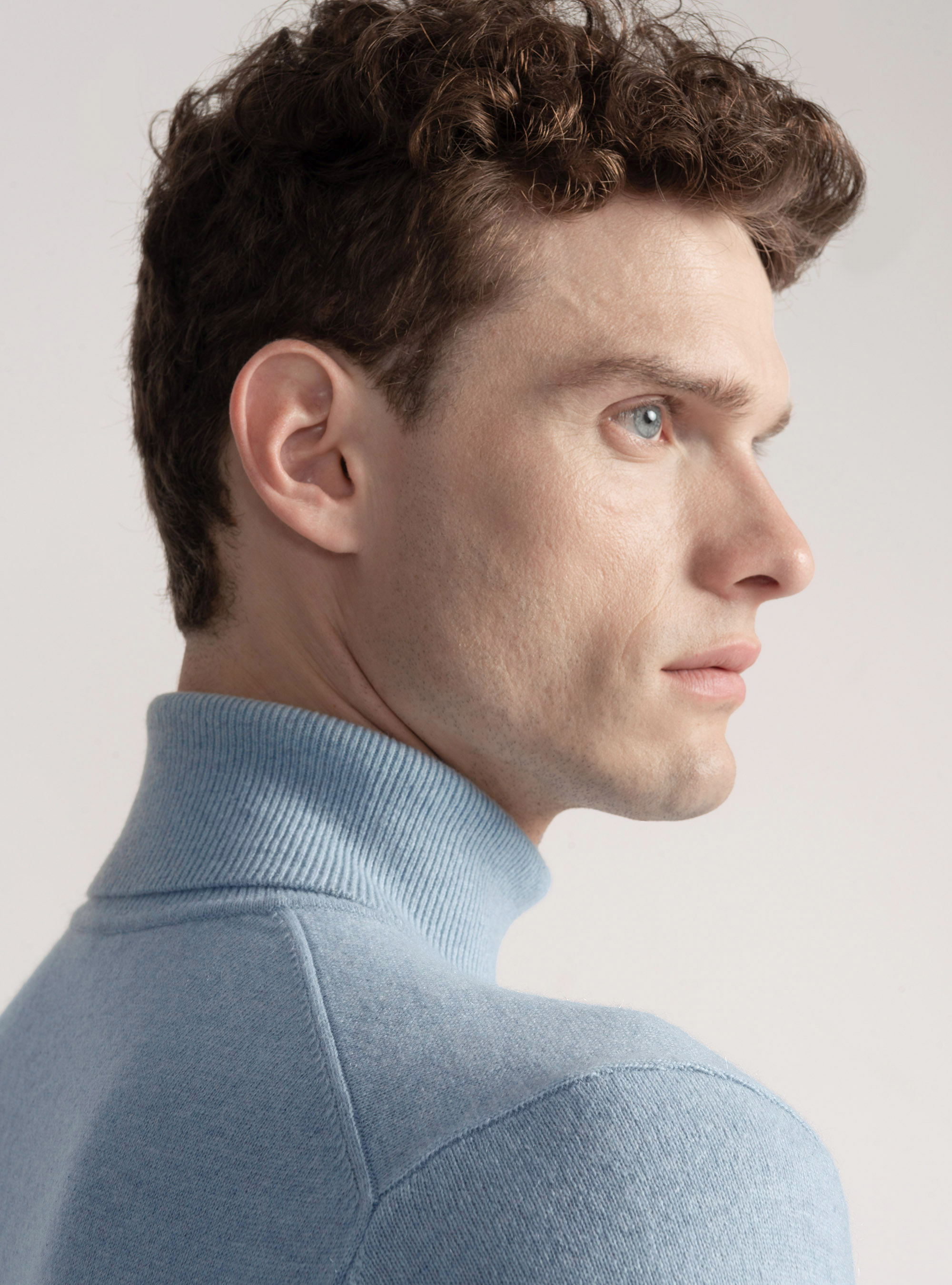 Cashmere turtleneck, AZZURRO POLVERE 0283C