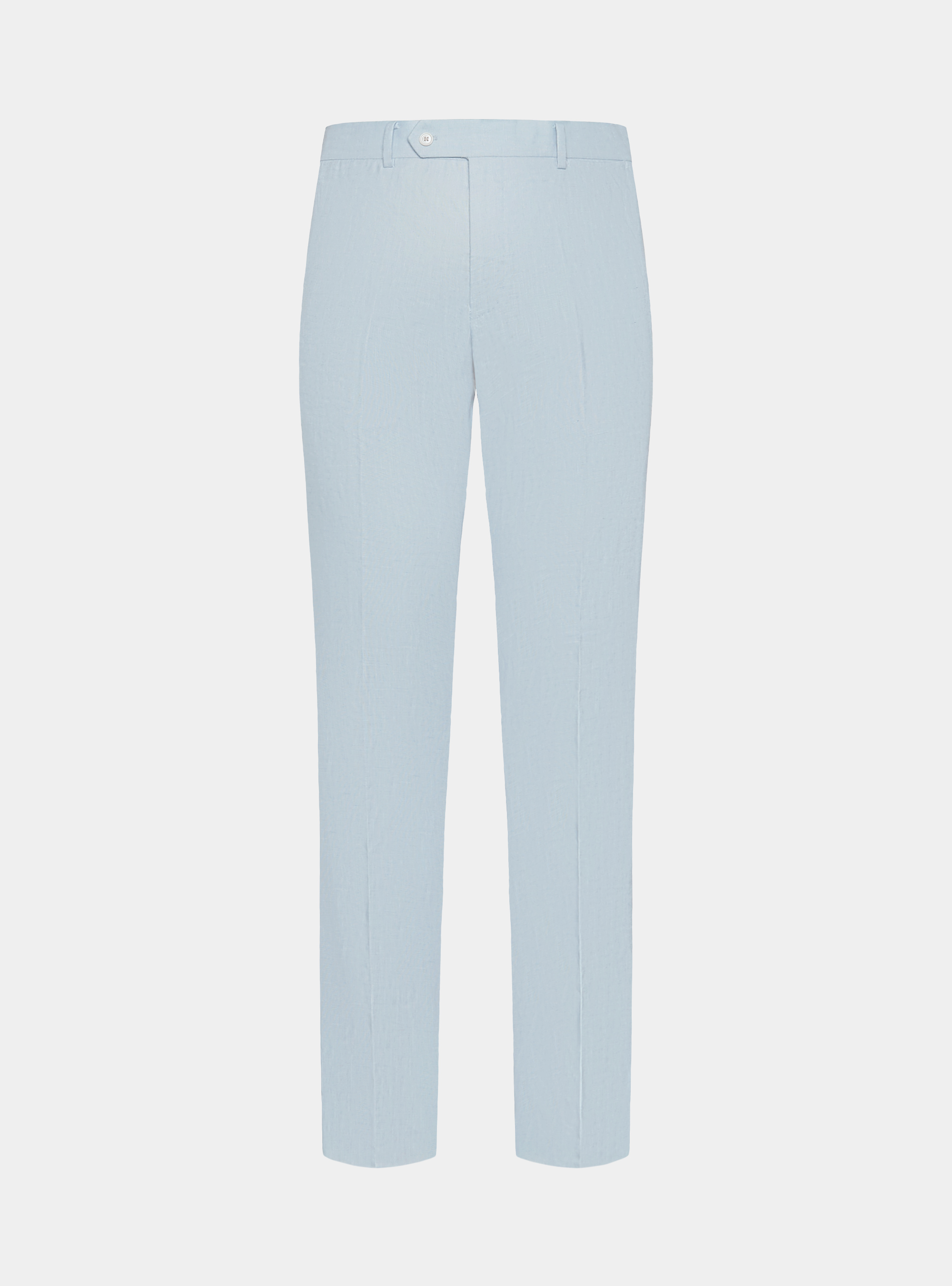 Pure linen suit trousers, LIGHT BLUE