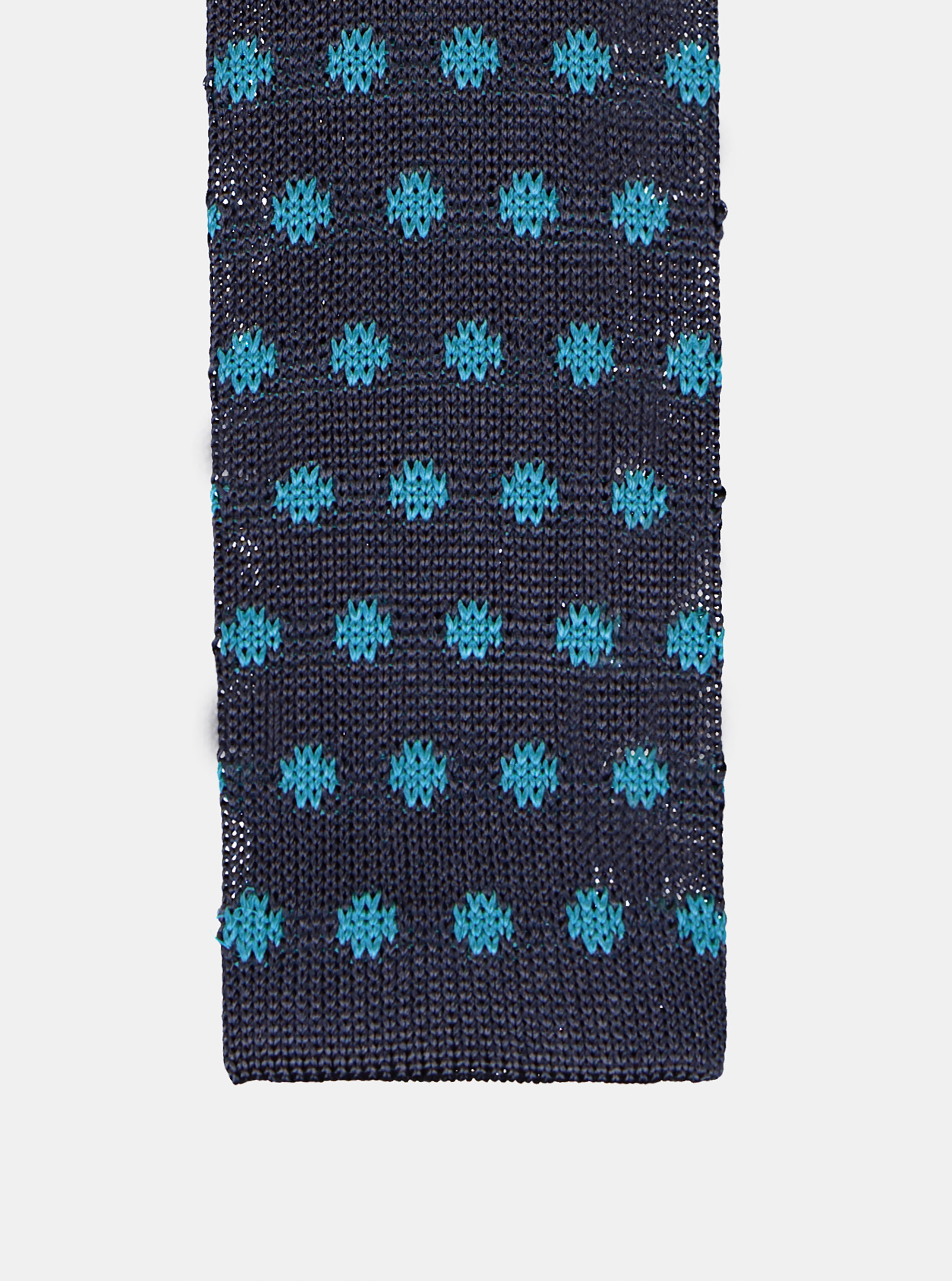 Cravatta in seta a maglia, BLU