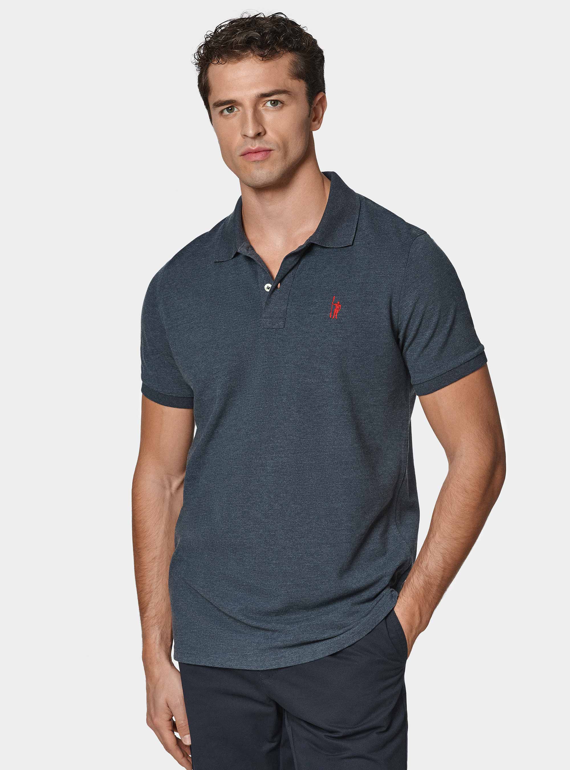 Polo classique en piqué, ENCRE