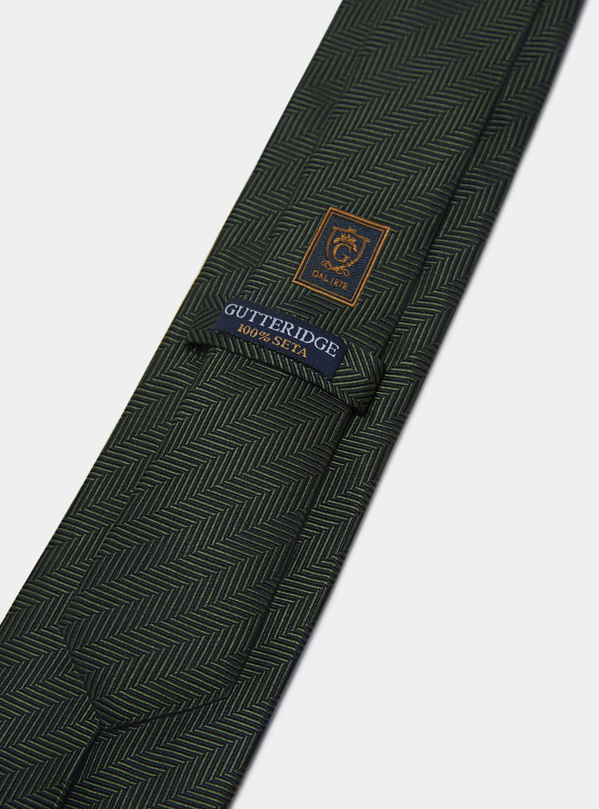 Cravate en soie à chevrons, MILITARE 0609C