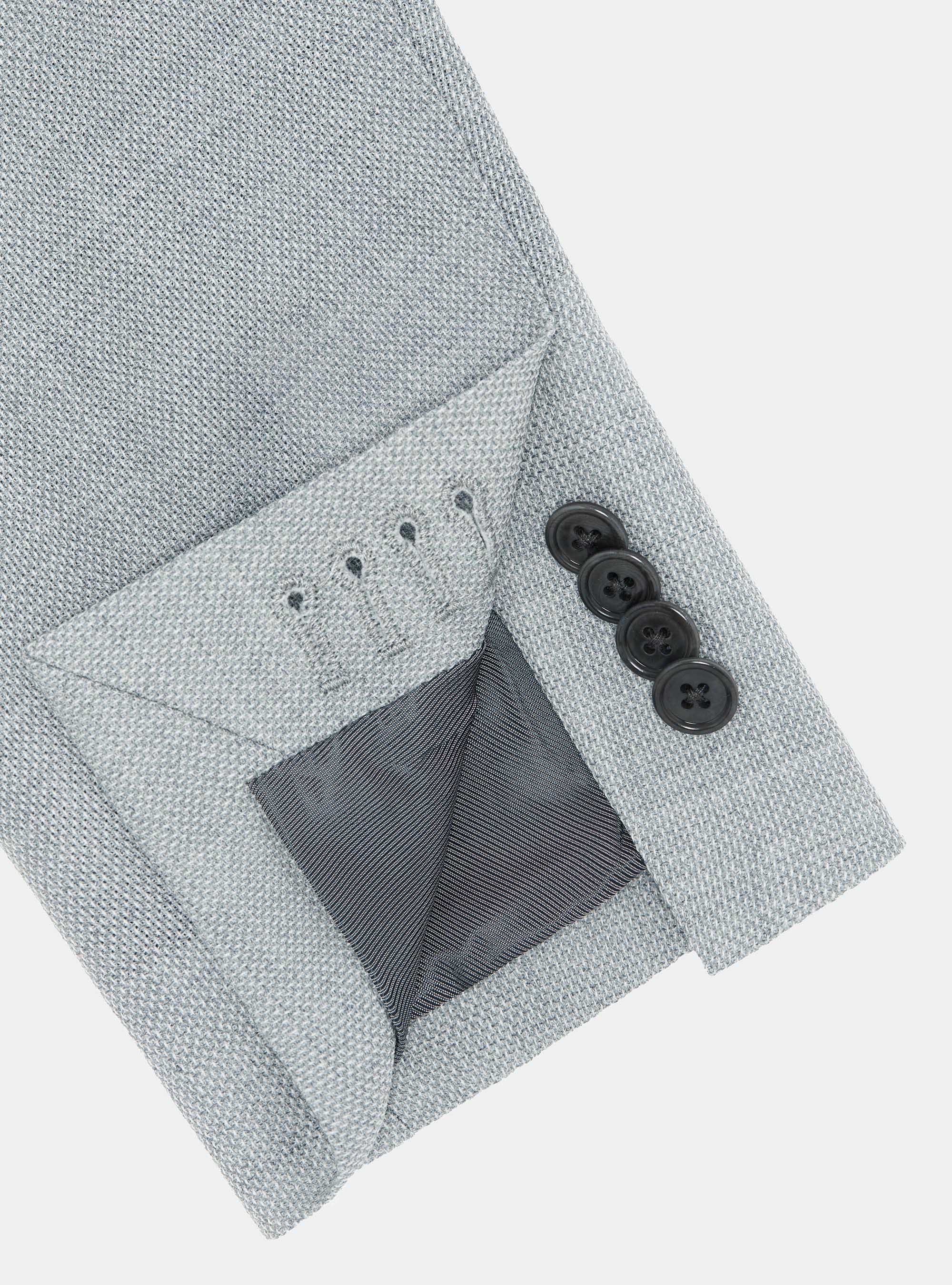 Pure wool hopsack blazer, GREY