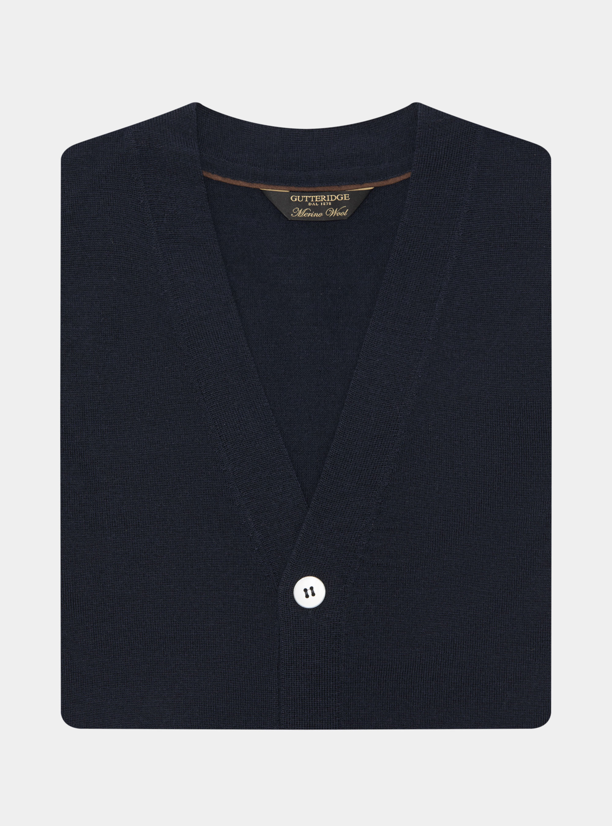 Cardigan in maglia con bottoni in lana merino extrafine, BLU NAVY