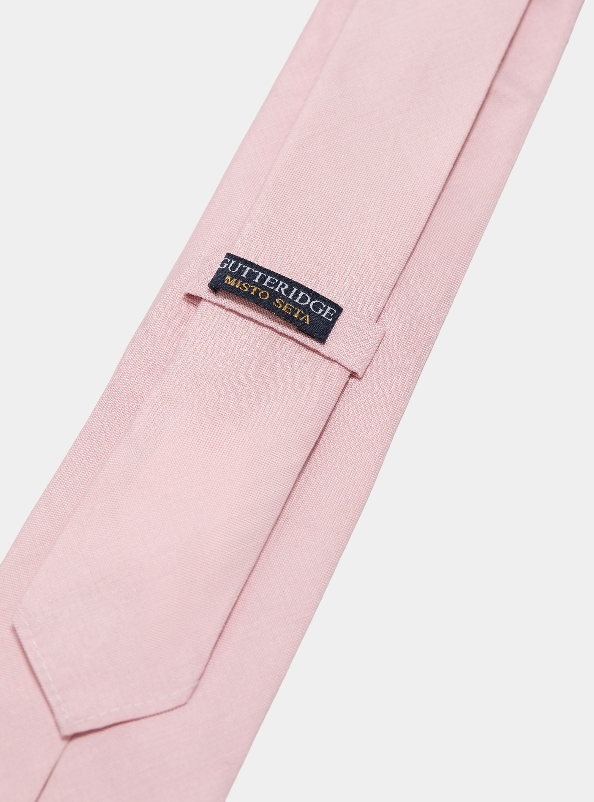 Silk and linen tie, 0441C ROSA SCURO
