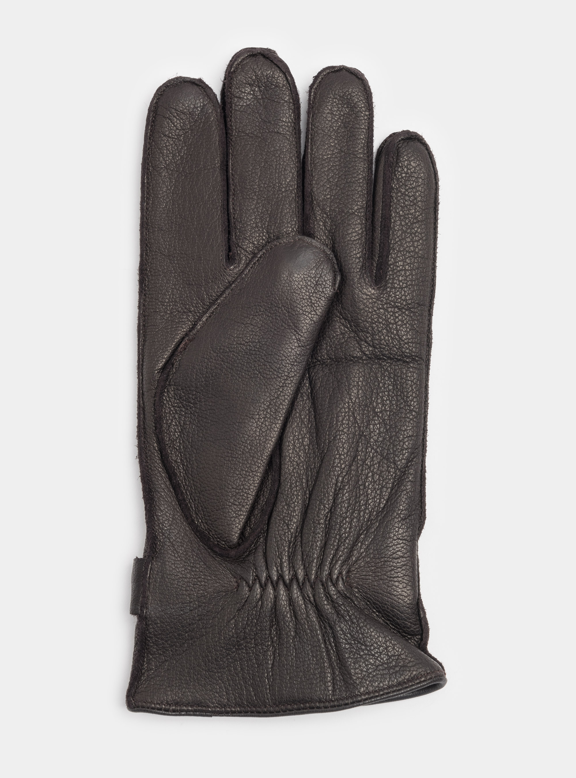 Guanti in pelle, MARRONE