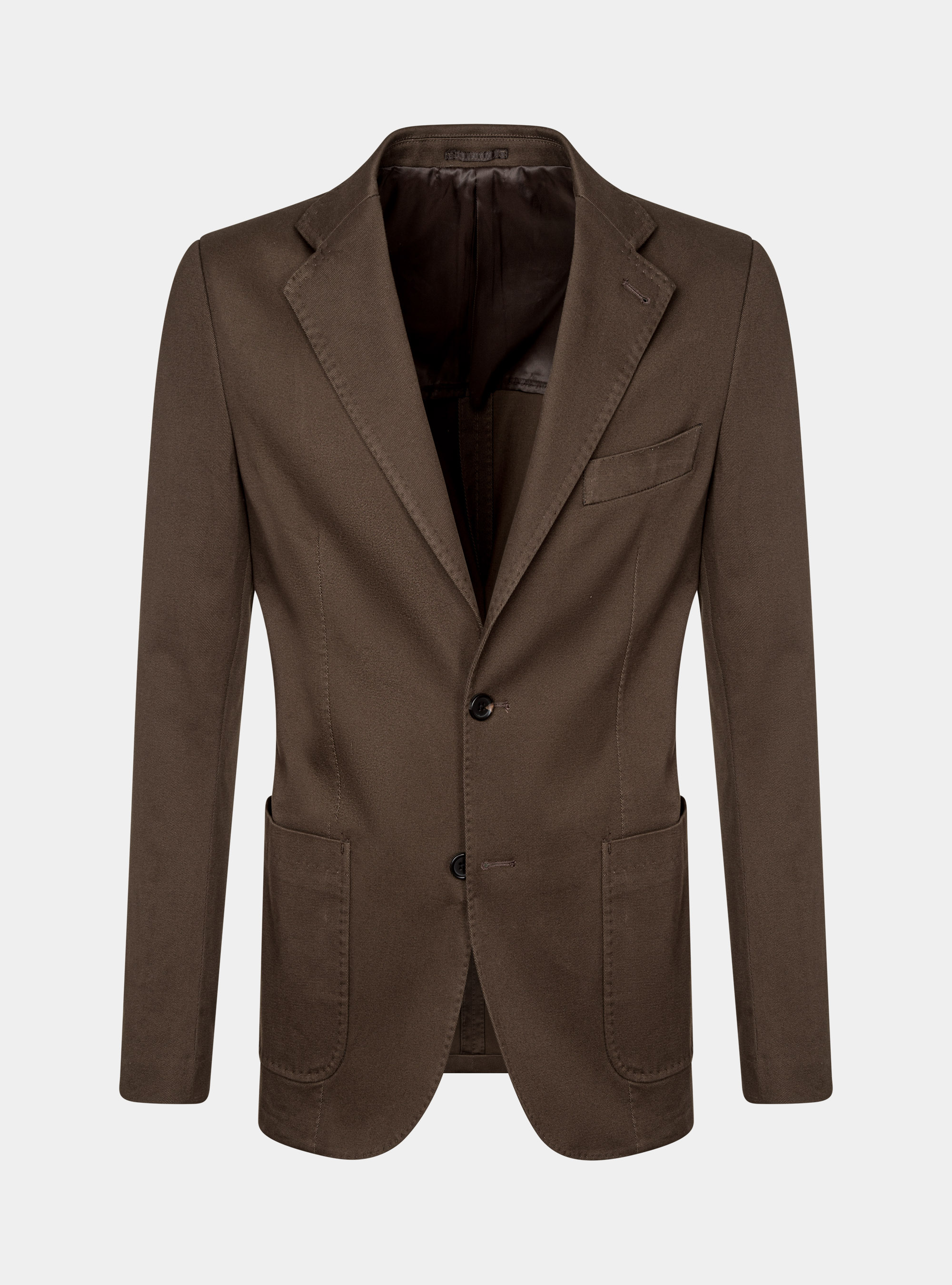 Frosted cotton blazer, BROWN