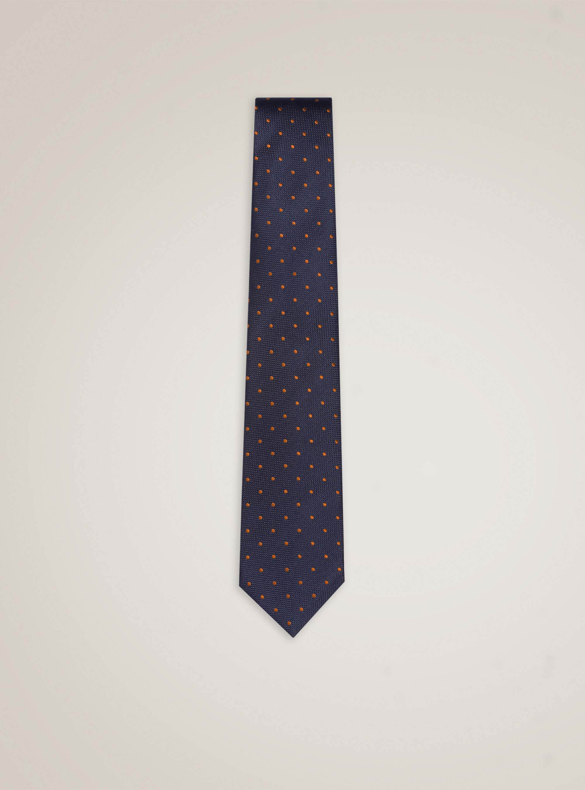 Cravatta in seta a pois, BLU NAVY