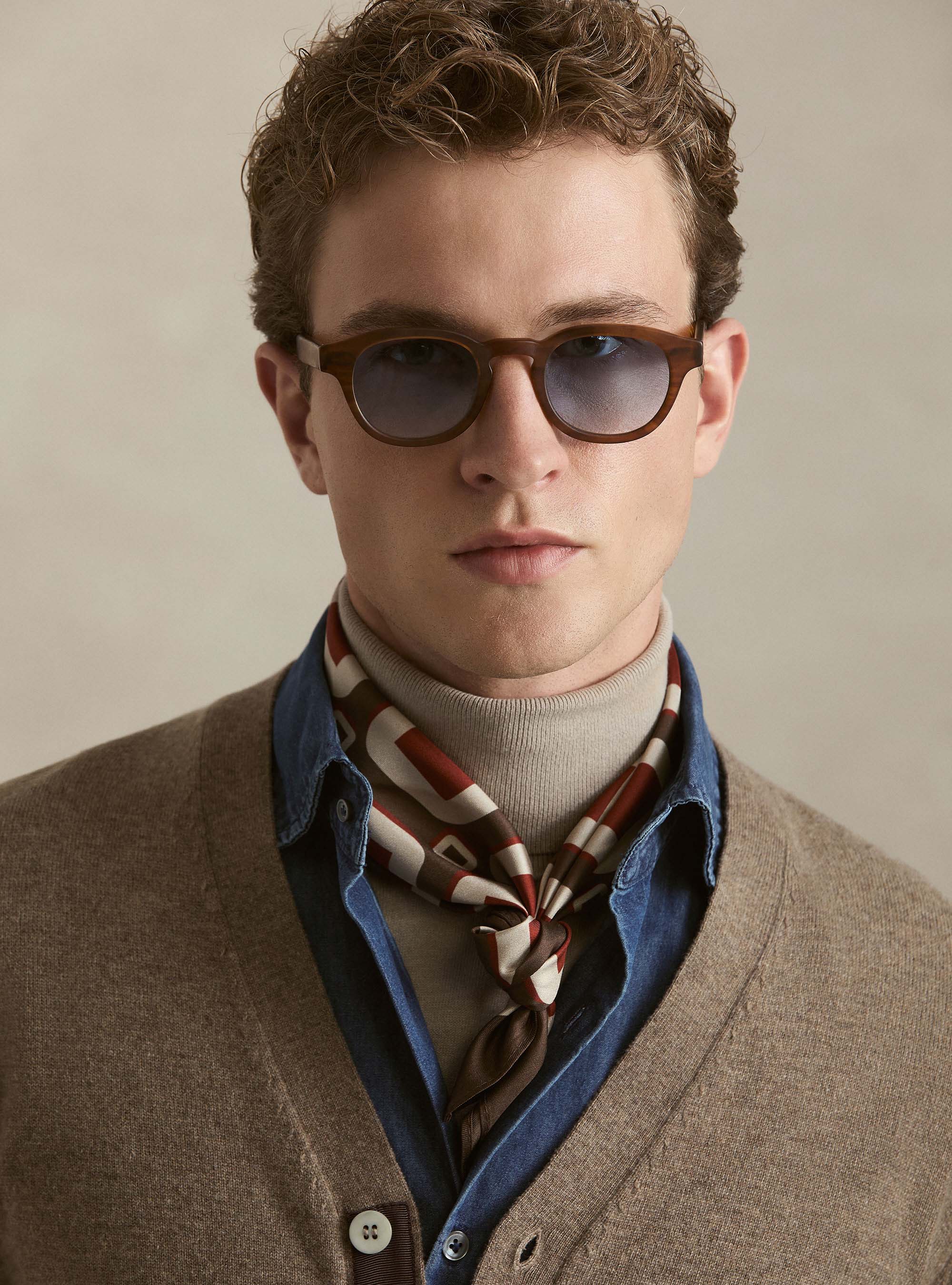 Cardigan boutonn&eacute; en lambswool et cachemire, BOUE