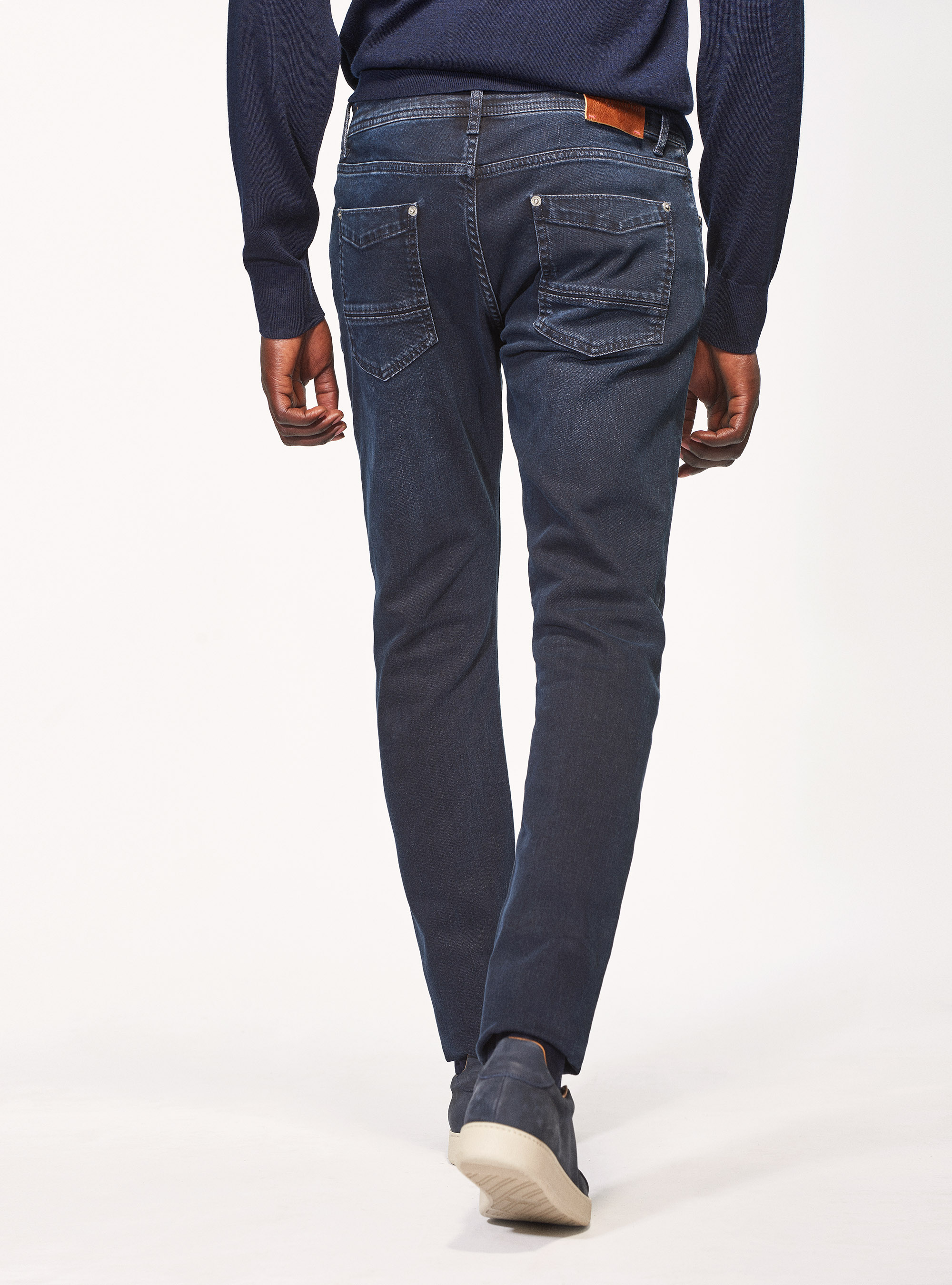 Jeans tailor fit colorati, BLU NAVY