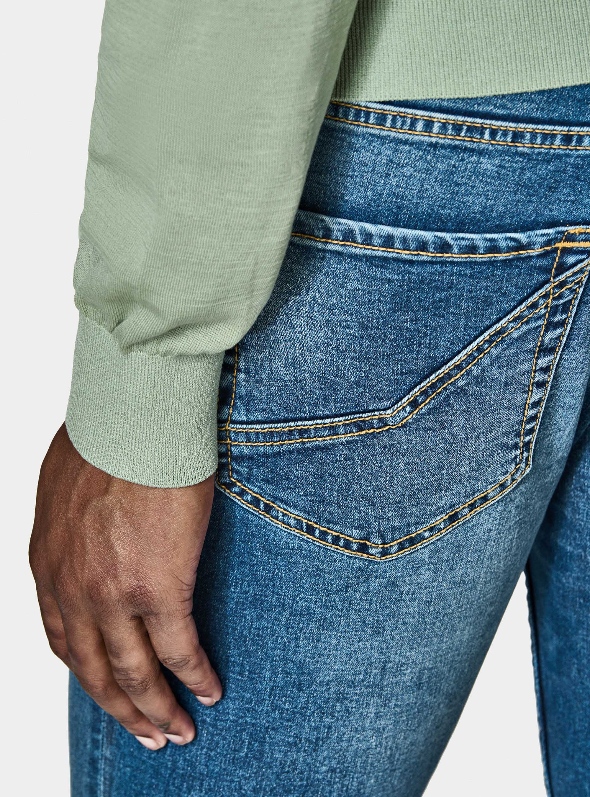 Maglia girocollo in cotone e seta, SALVIA 0602C