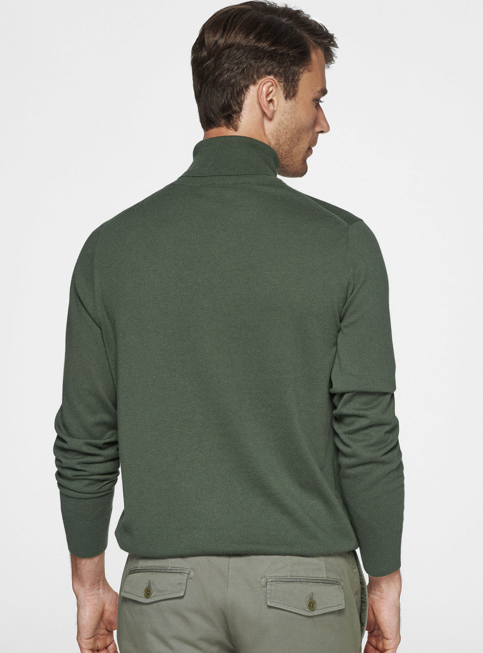 Dolcevita in cotone seta e cashmere, MILITARE 0609C