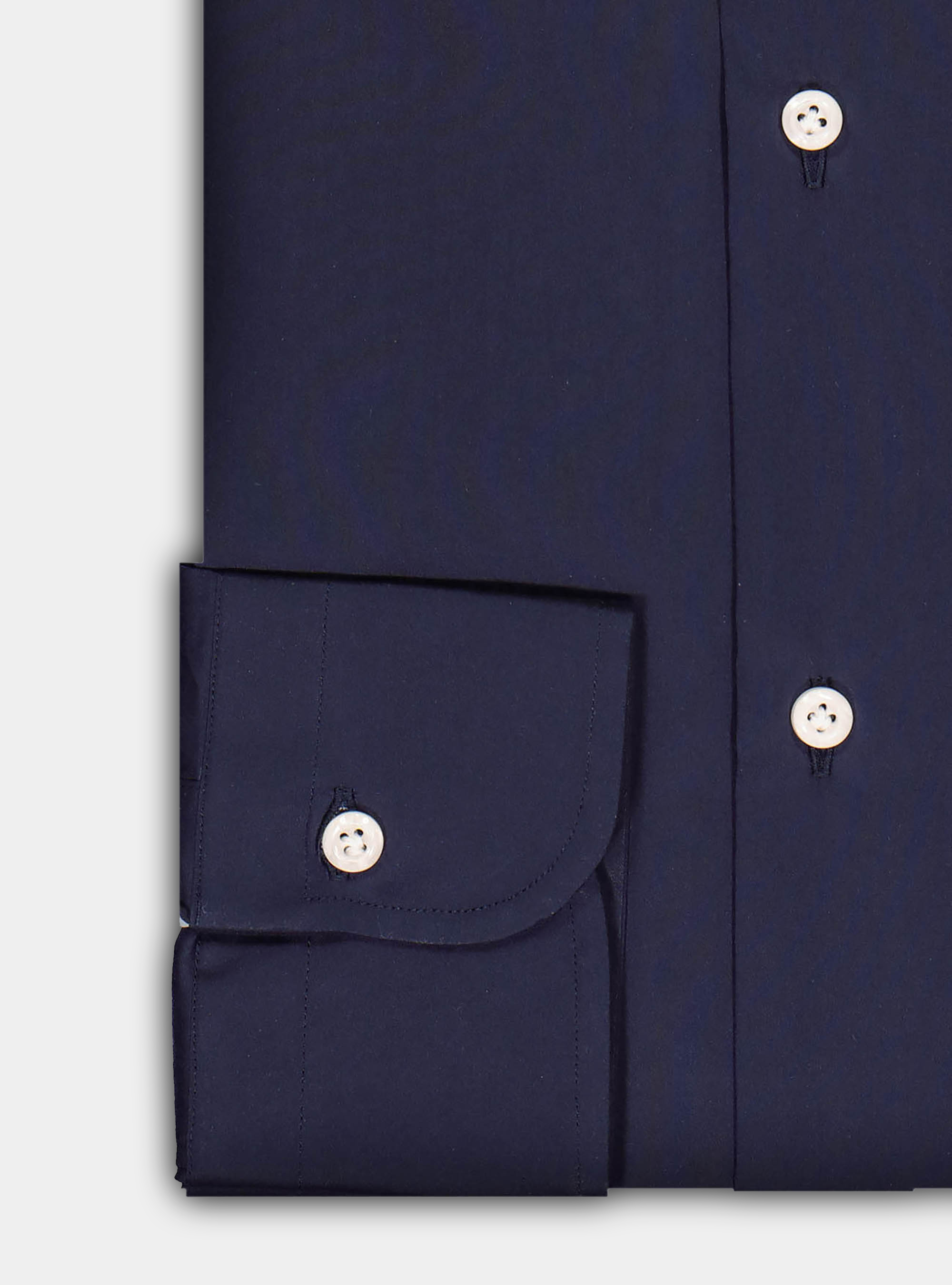 Stretch cotton shirt, NAVY BLUE