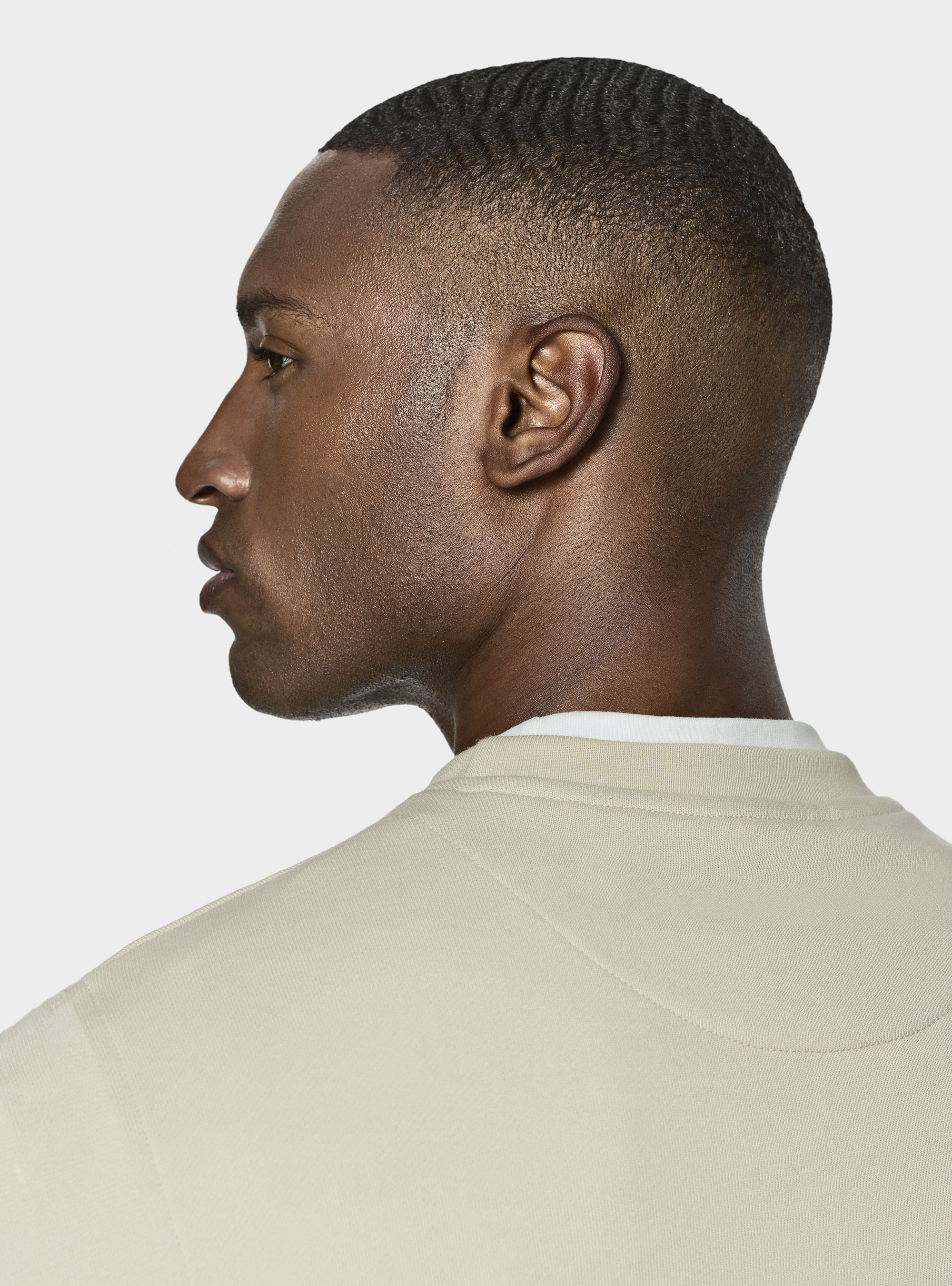 Gutteridge logo crewneck sweatshirt, ECRU 0536C
