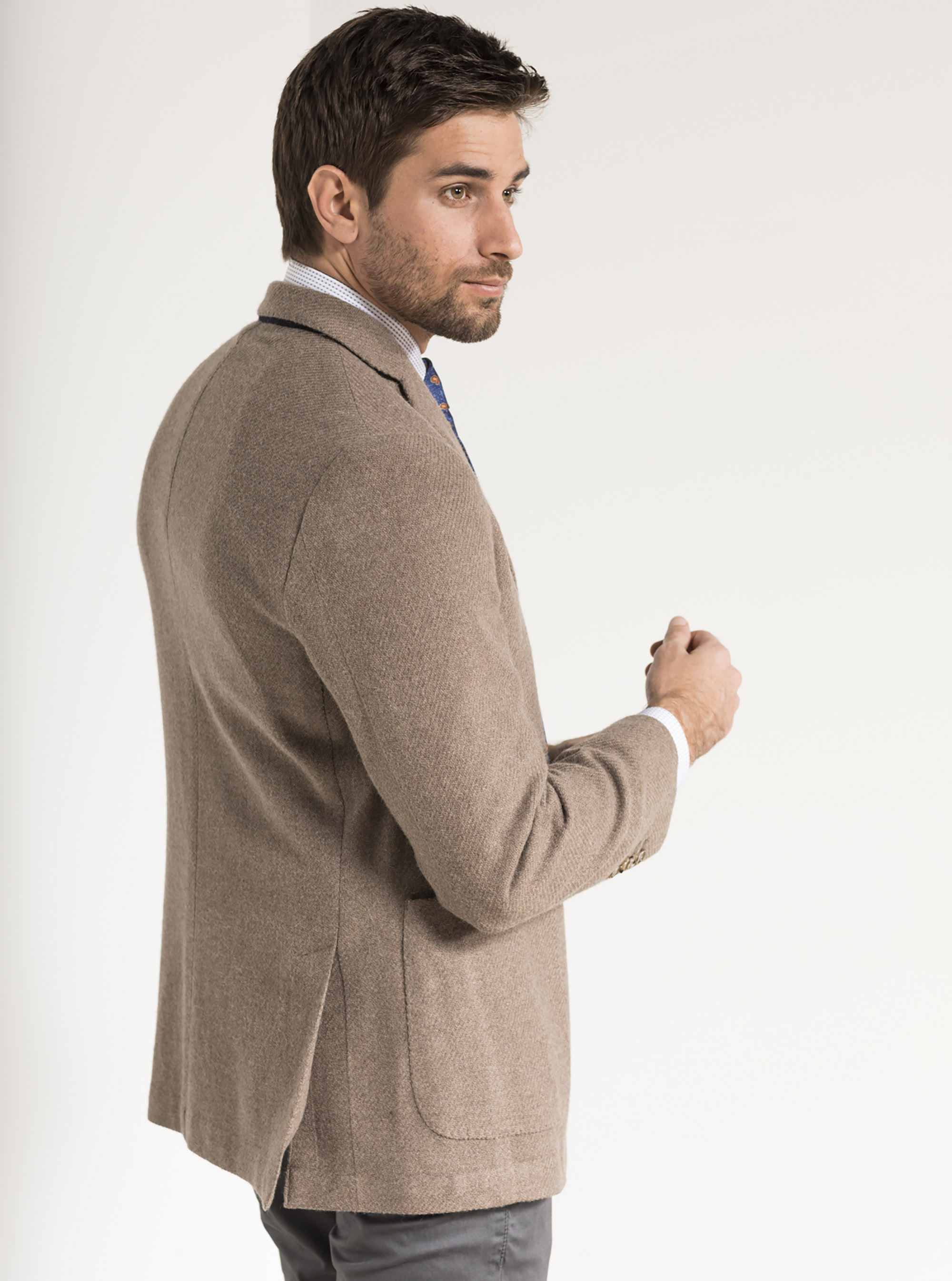 Einreihige Wollmischjacke, SABBIA 0561C