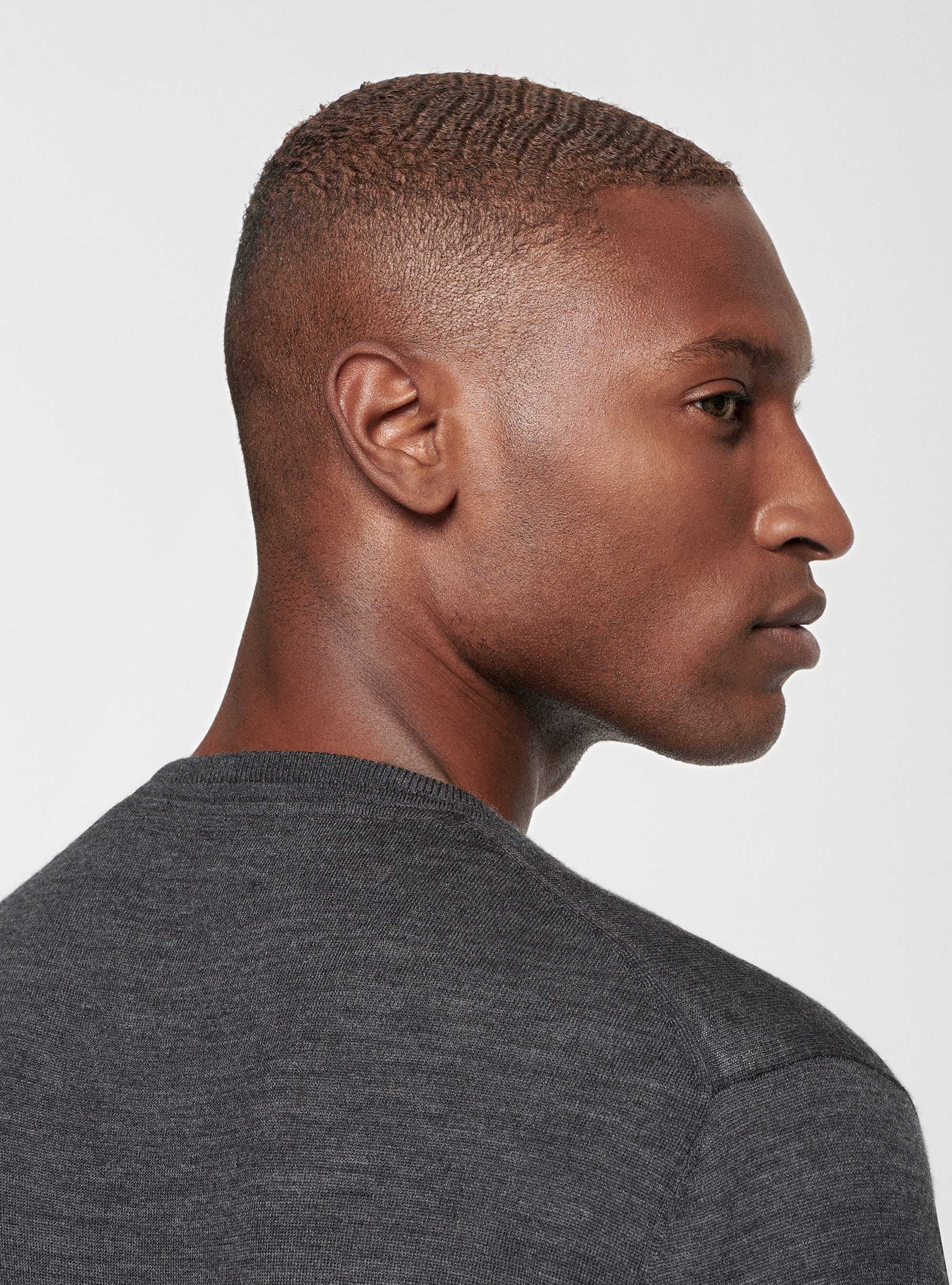 Maglia in pura lana merino, ASFALTO