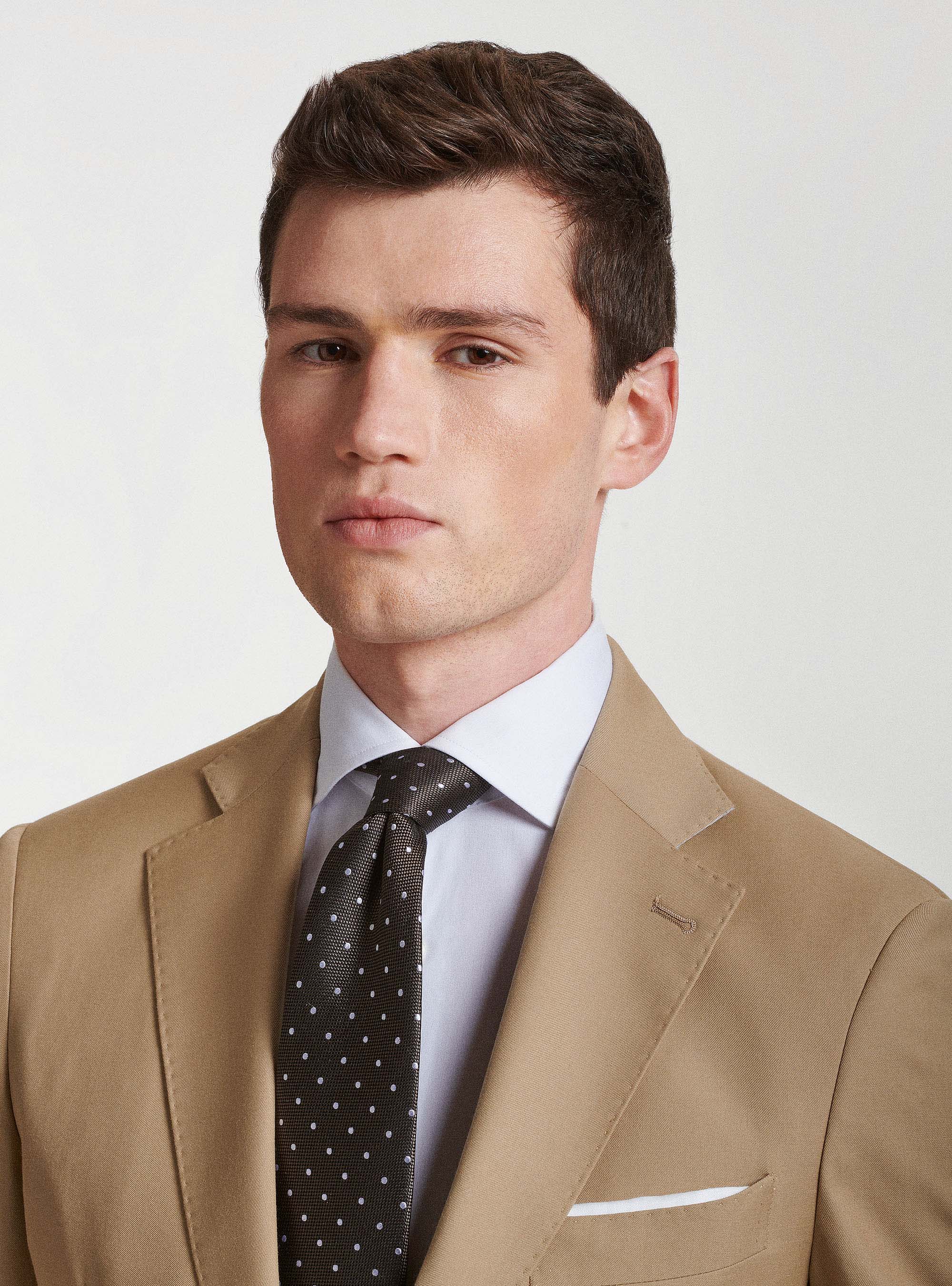 Slim-fit suit blazer, SAND