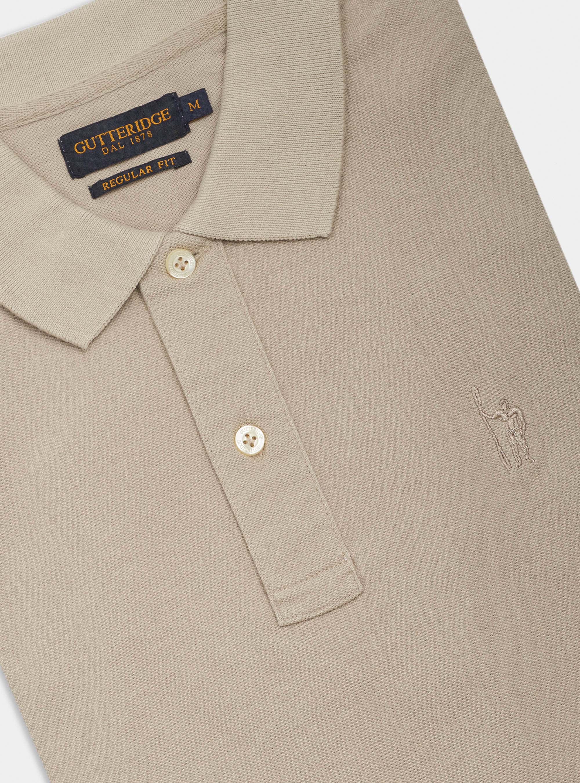 Polo cl&aacute;sico de piqu&eacute;, CRUDO