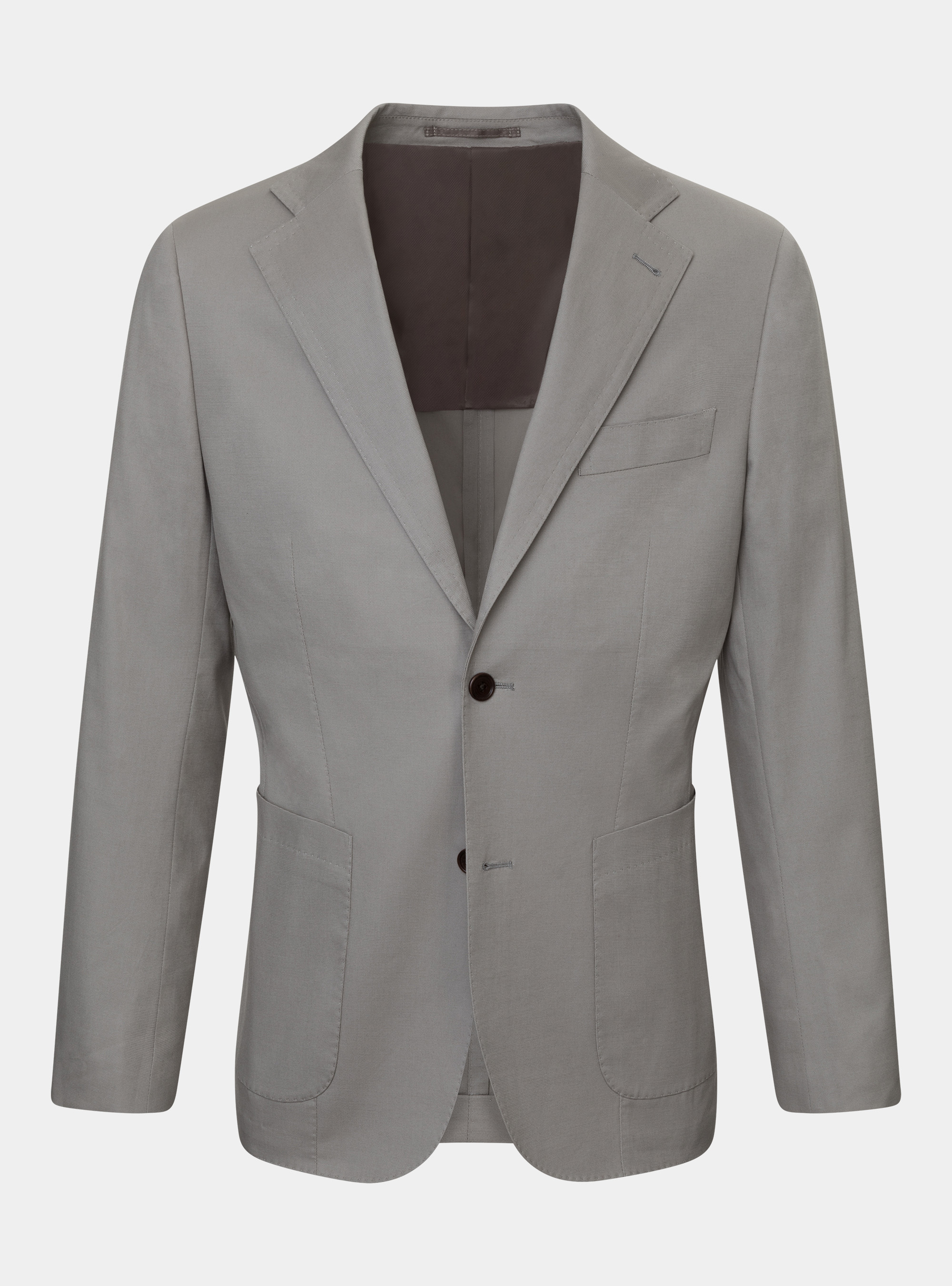 Giacca per abito in cotone stretch armaturato, FANGO