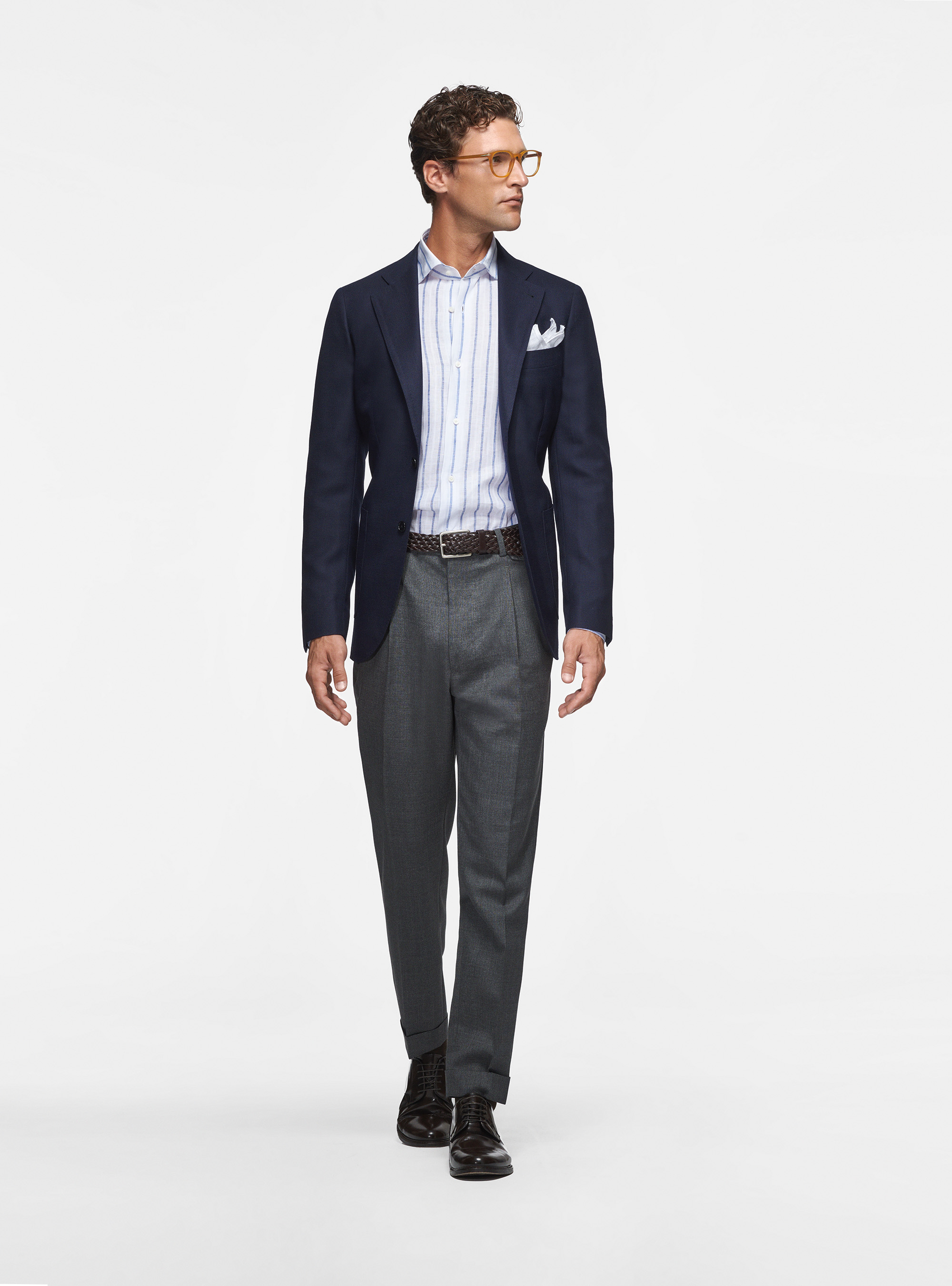 Pure wool hopsack blazer Gutteridge Men's Blazers