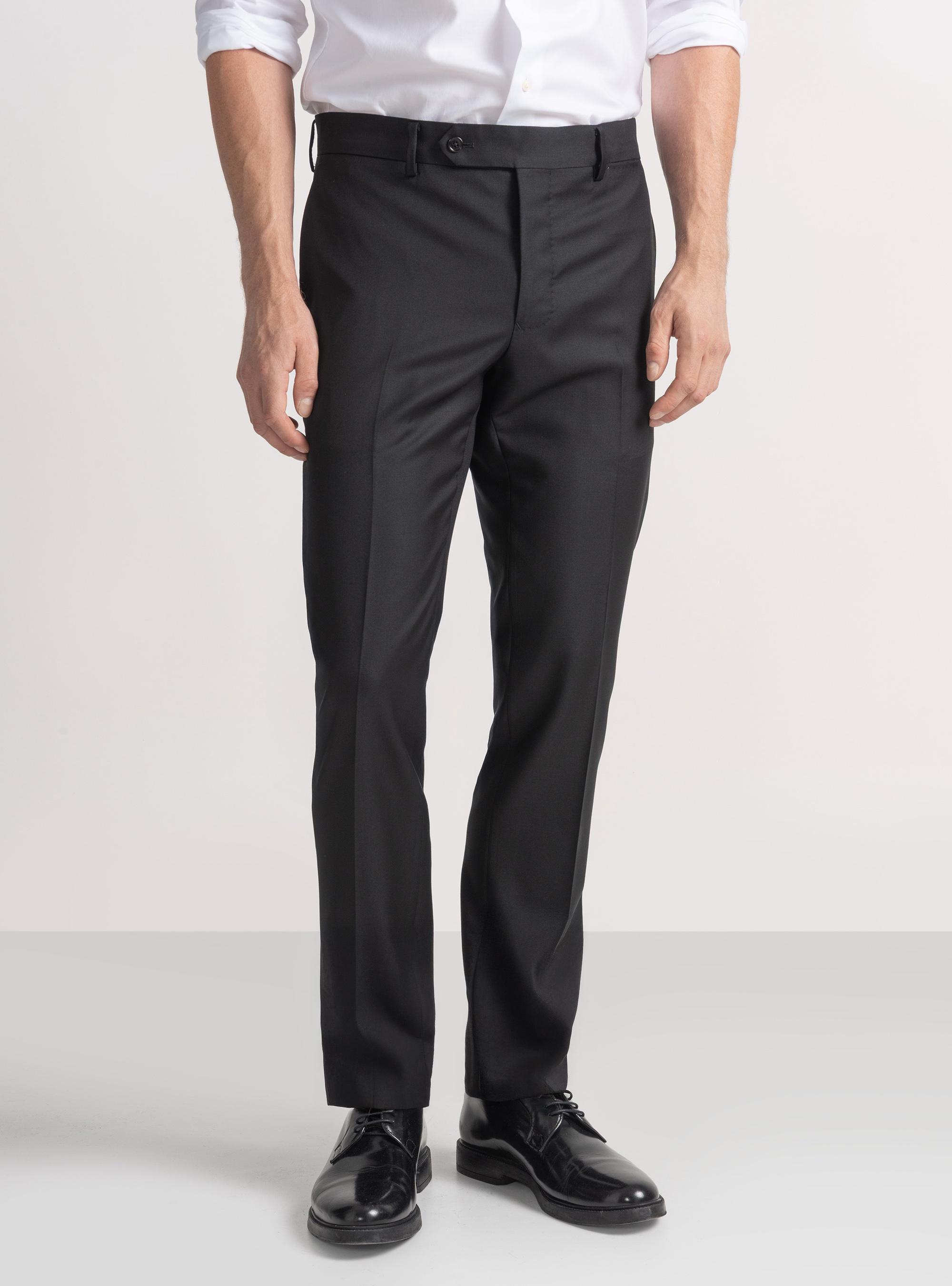 Pantalones de traje de pura lana Vitale Barberis Canonico, NEGRO