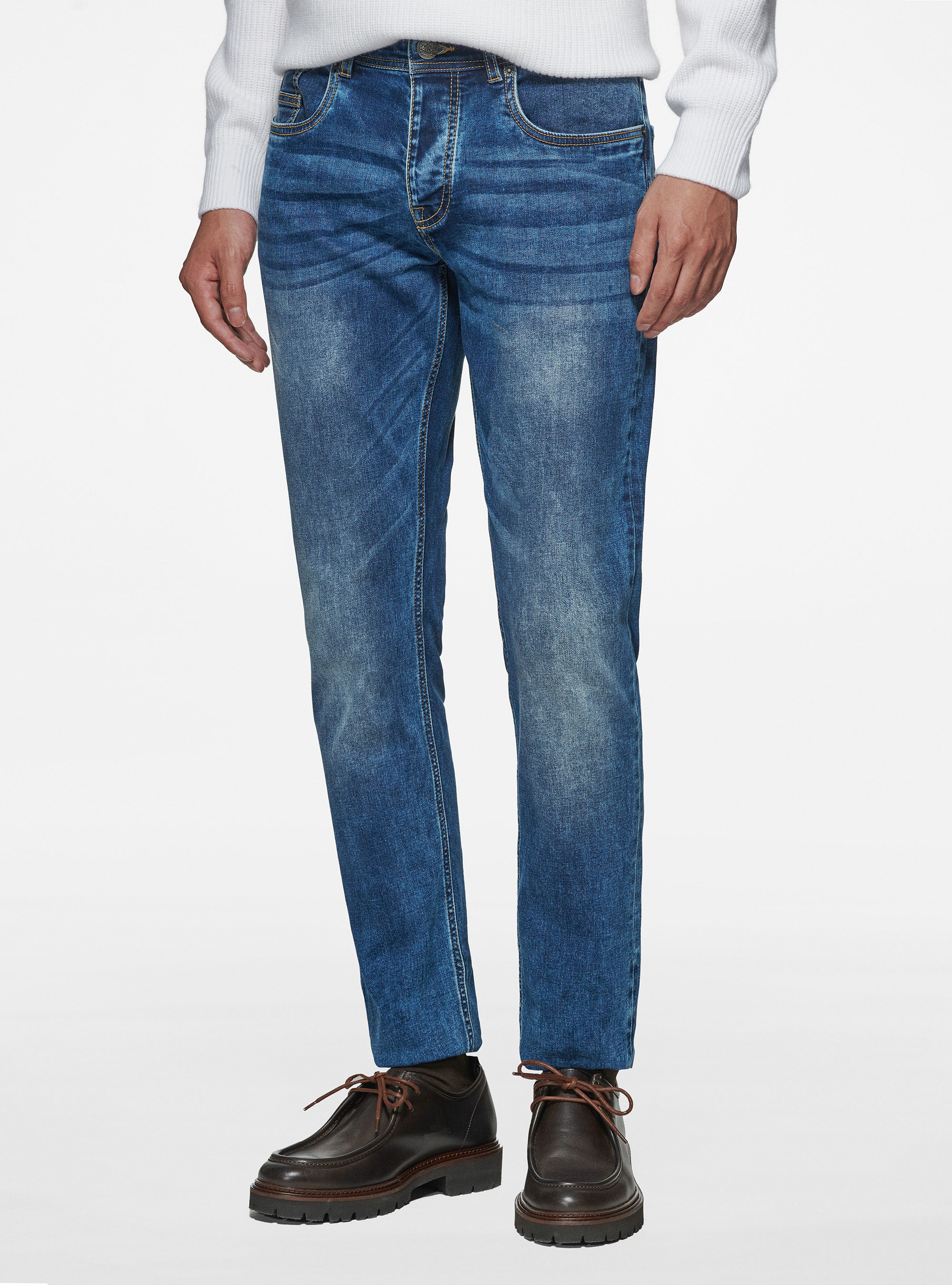 Gutteridge - Cinque tasche in denim, Unisex, Blu Navy, Taglia: 46