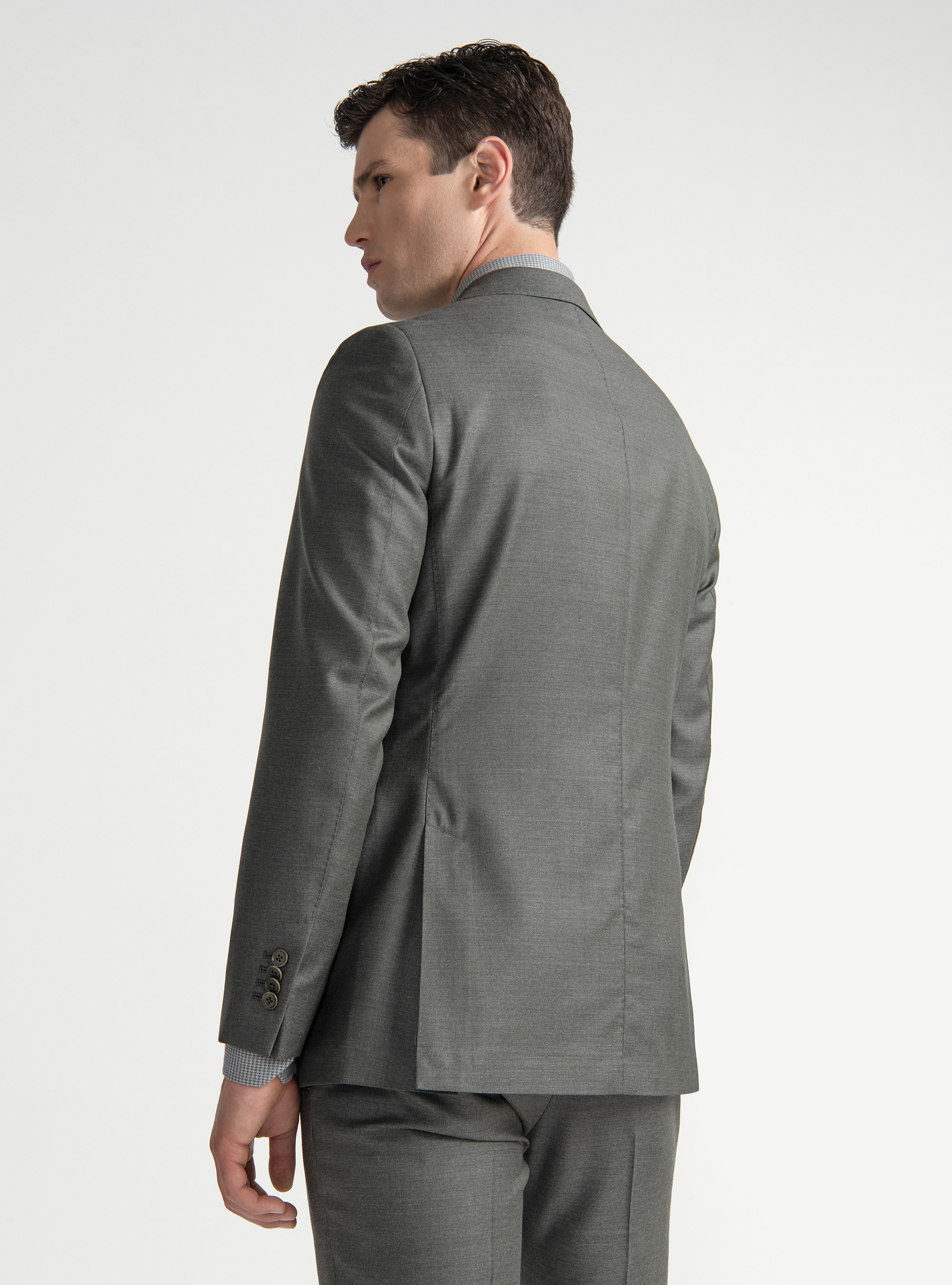Americana de traje de pura lana Vitale Barberis Canonico, VERDE